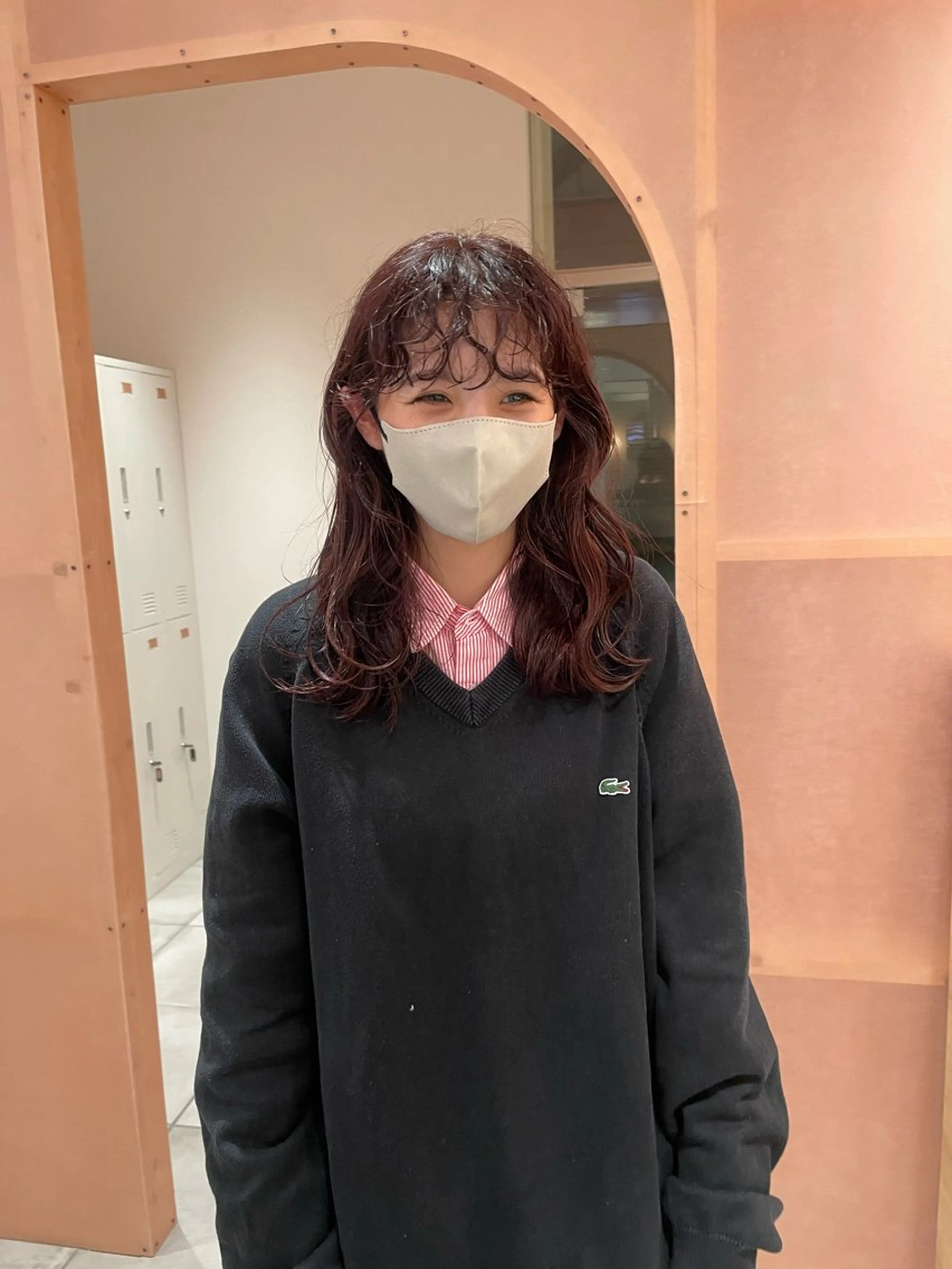 【期間限定】💡カット+内部補修カラー+前髪パーマ ¥9,900の写真