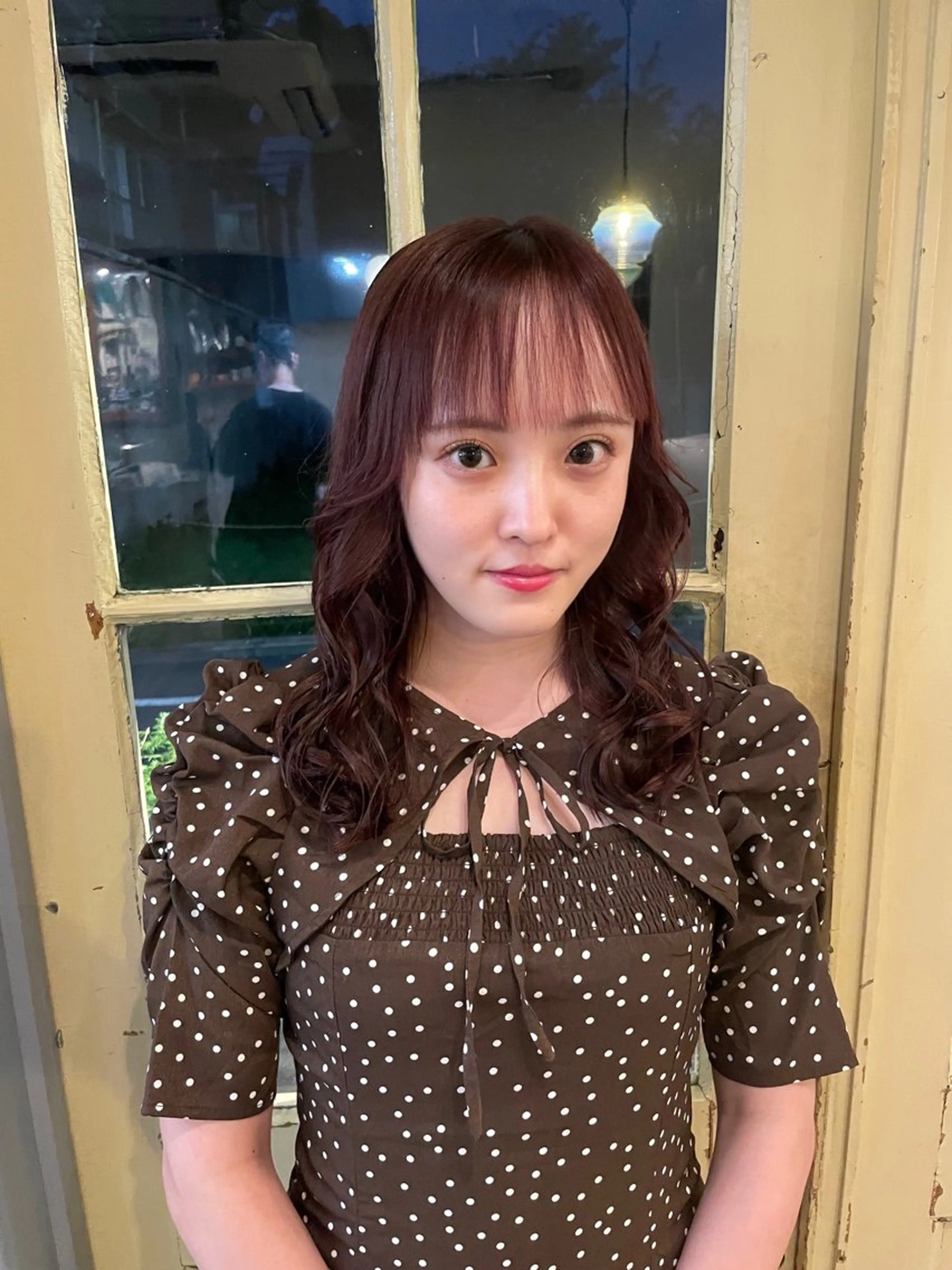 セミロング カラー KURIA*⋆ஐ ブリーチ/韓国ヘアのヘアスタイル