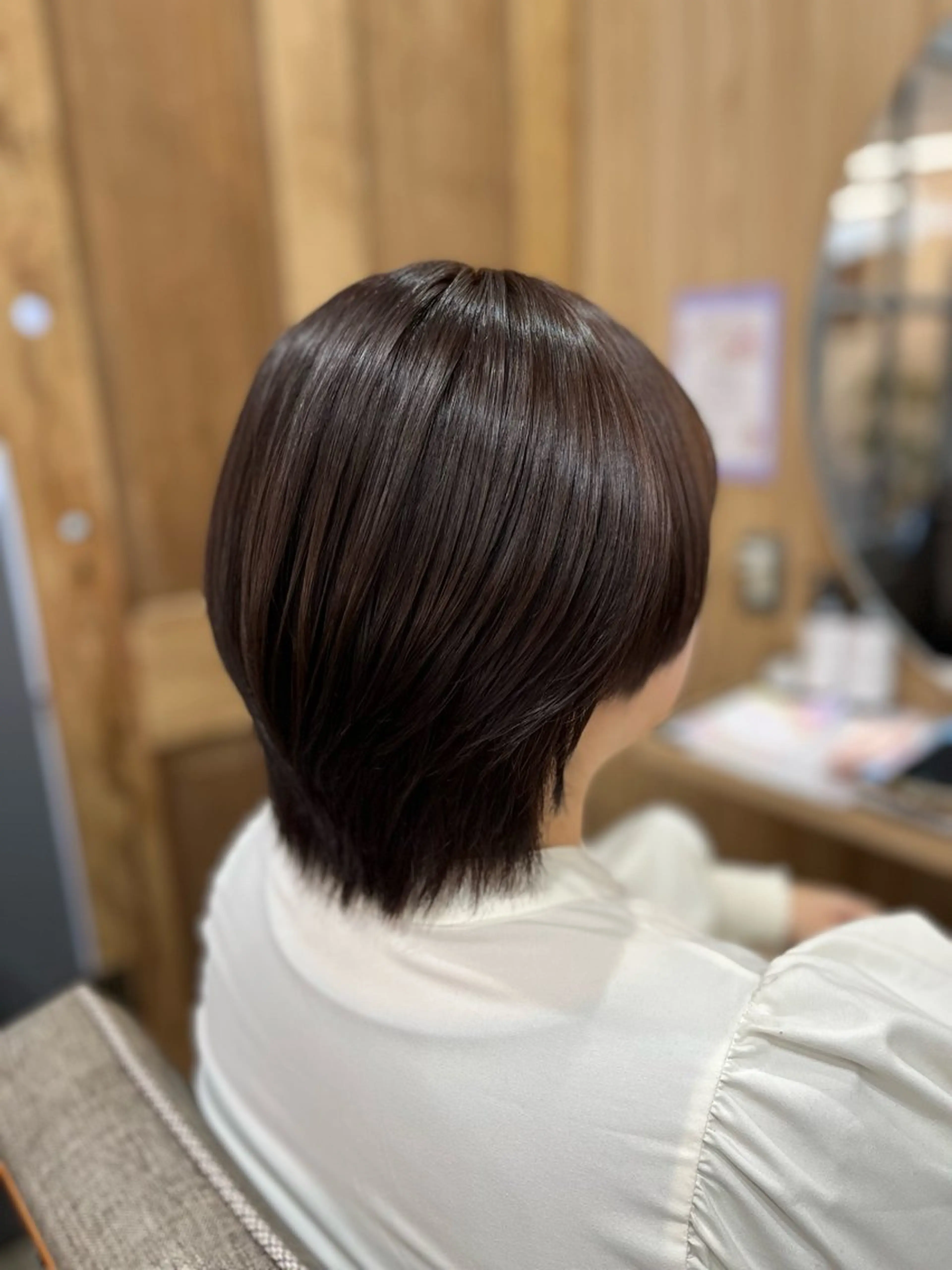 ショート カラー ブラウンカラー ラベンダーカラー ラベンダーブラウン ヘアカラー 髪質改善/艶髪/透明 感カラー🫧ｼｽﾞｸのヘアスタイル