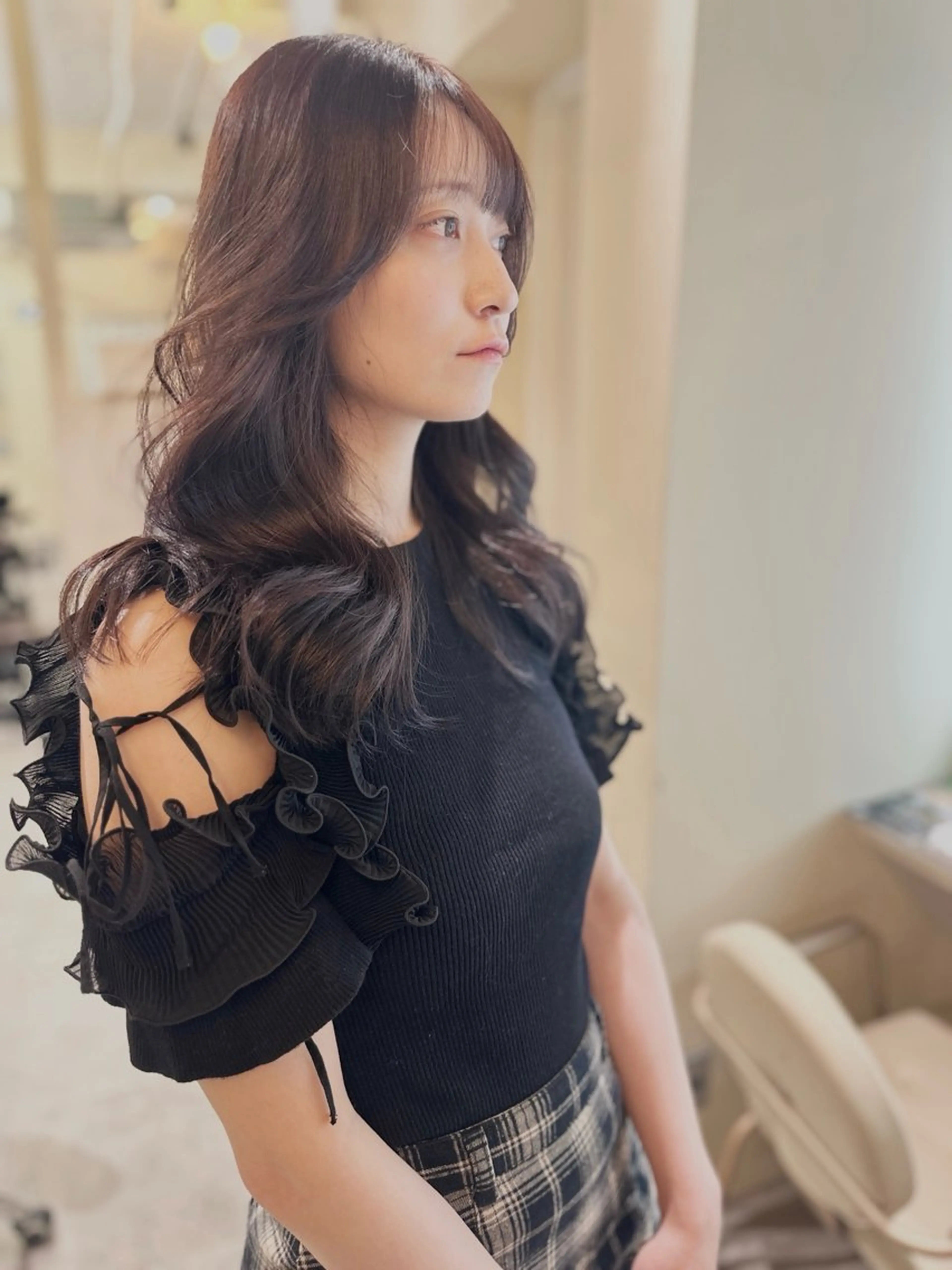 ロング カラー カット ヘアカラー トリートメント opus 店長大和 レイヤー/赤み消しのヘアスタイル