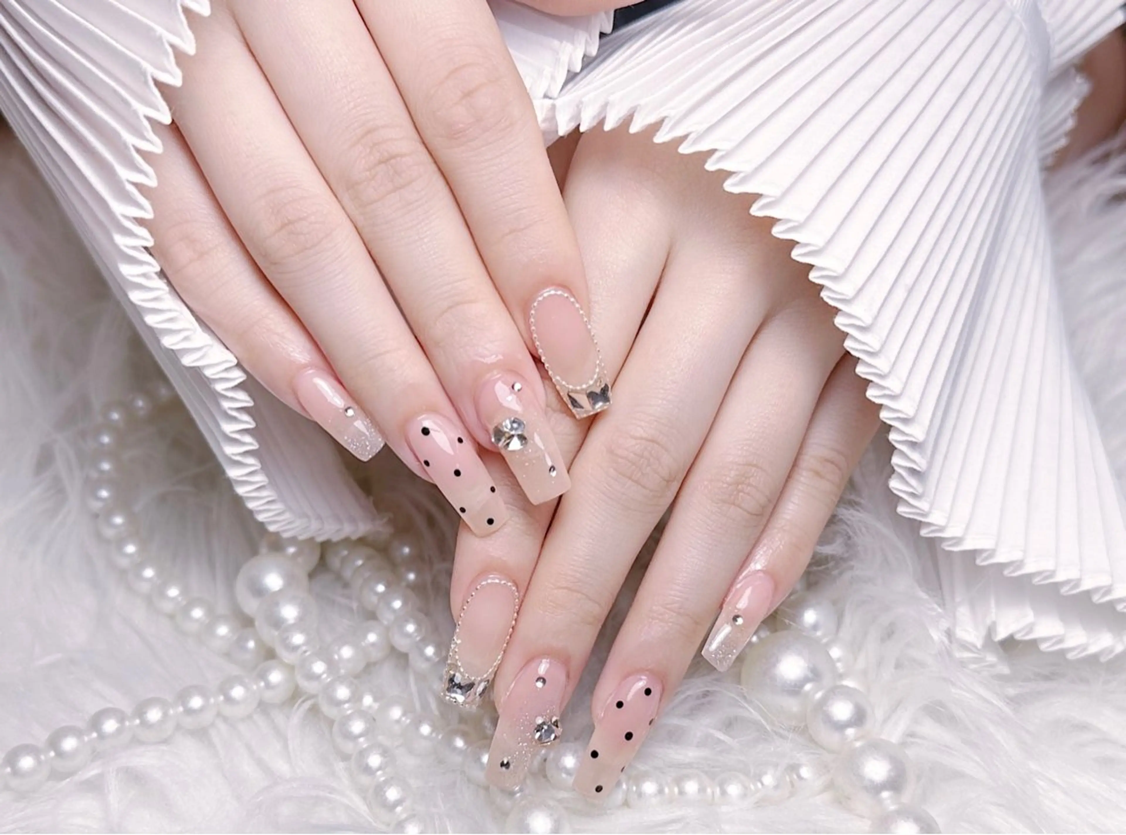 ネイル ☁️Minmin Tsuki💙🩵のネイルデザイン