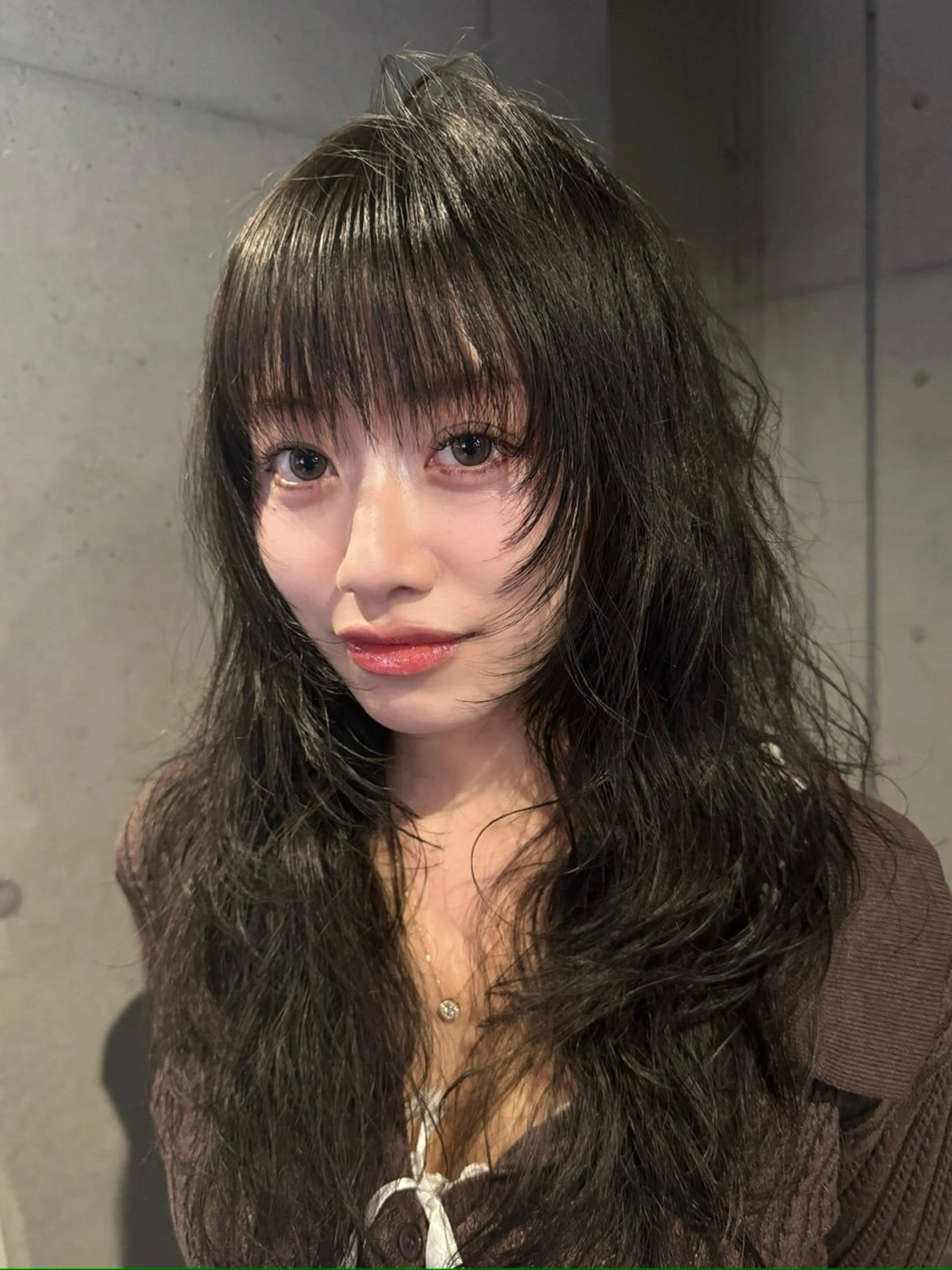 ロング カラー カット ヘアカラー だいち/ブリーチ/ レイヤーカットのヘアスタイル