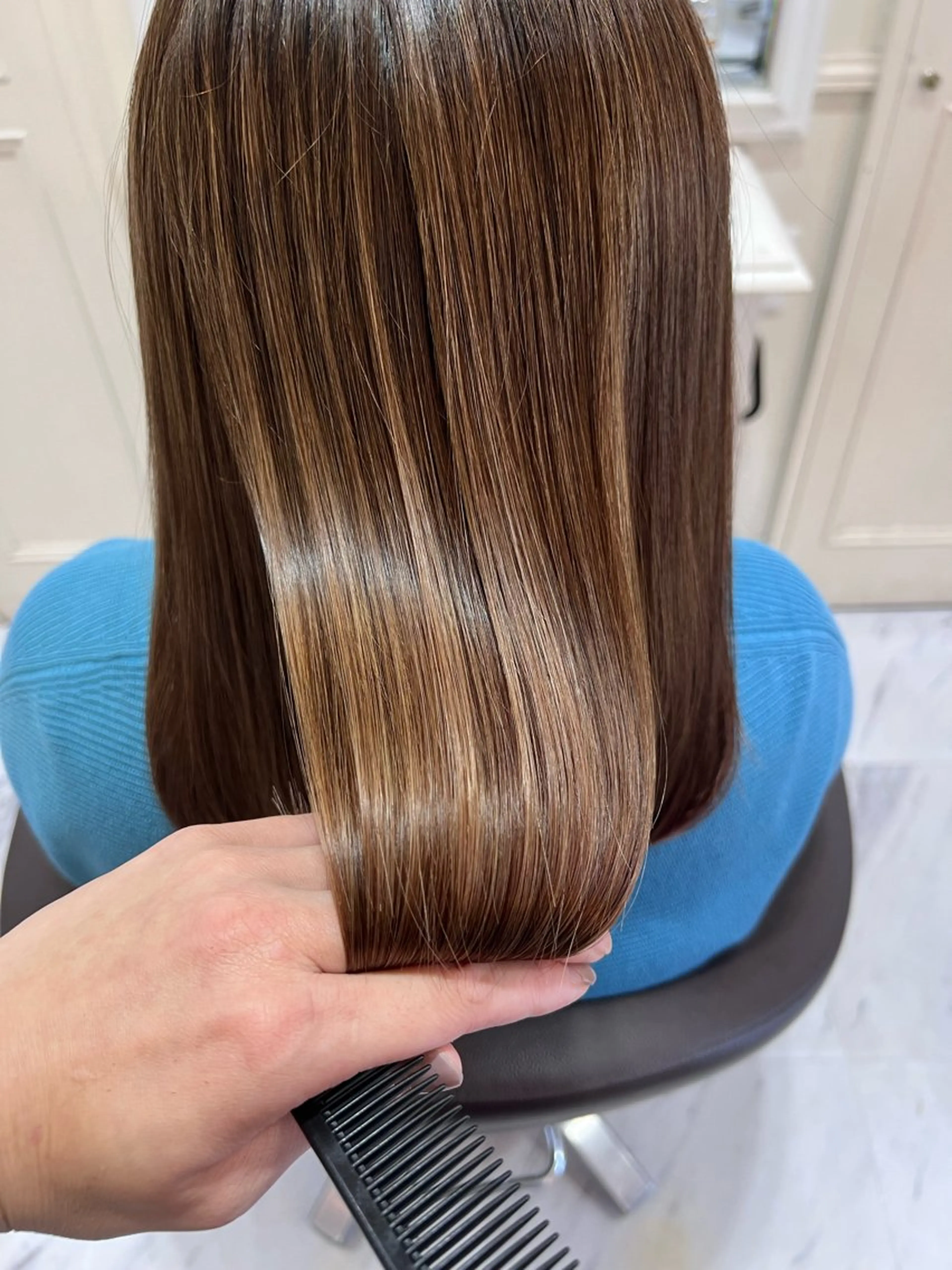 セミロング トリートメント カット ヘアカラー トリートメント ヘッドスパ Salon de With 浅見友梨香のヘアスタイル