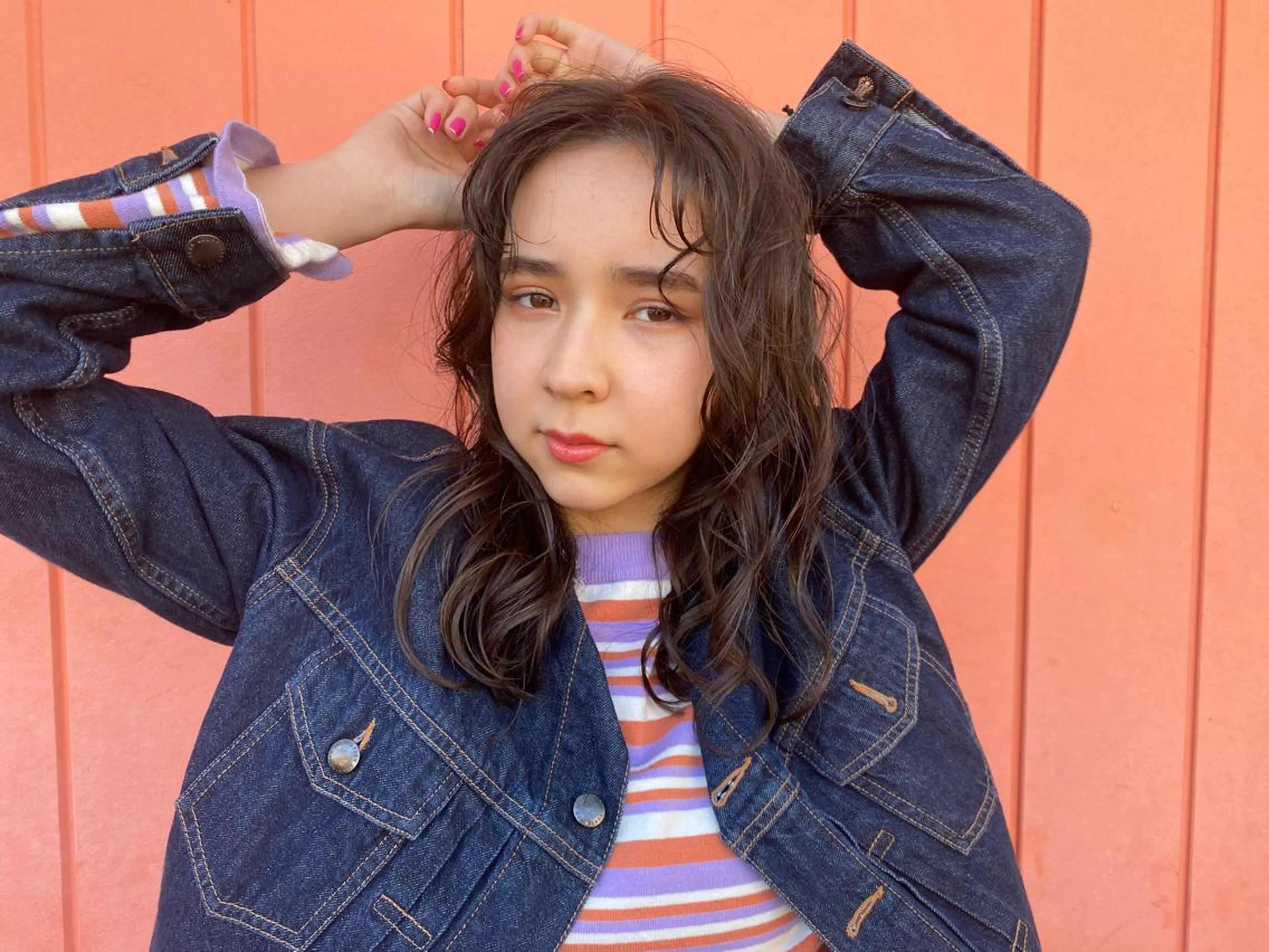 ロング カラー パーマ ヘアカラー トリートメント Hayashi Shioriのヘアスタイル