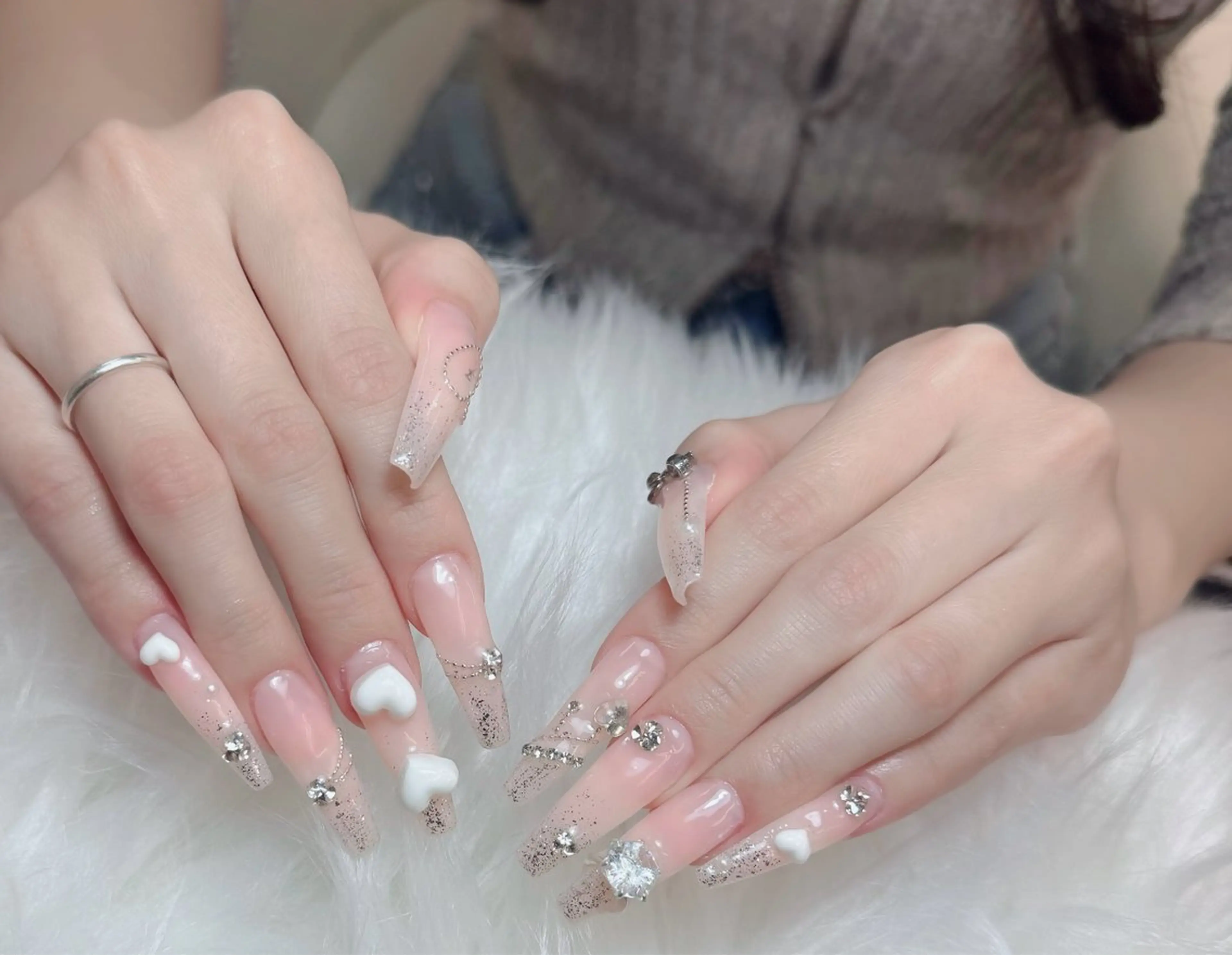 ネイル アートネイル フレンチネイル ジェルネイル 韓国ネイル マグネットネイル ハンドネイル Lenie Shinokuboのネイルデザイン