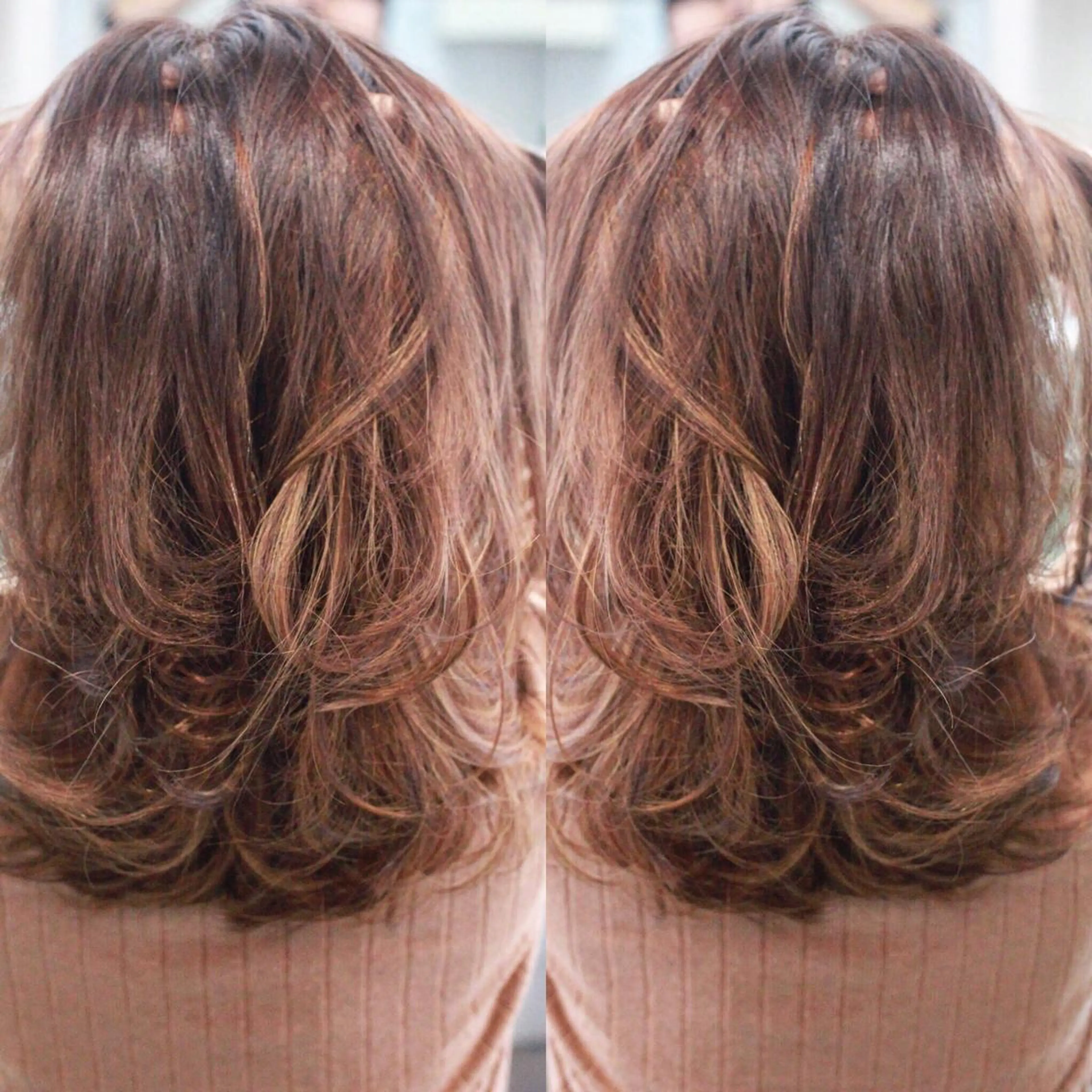 セミロング カラー Mariana/ 鶴原-ハイライトのヘアスタイル