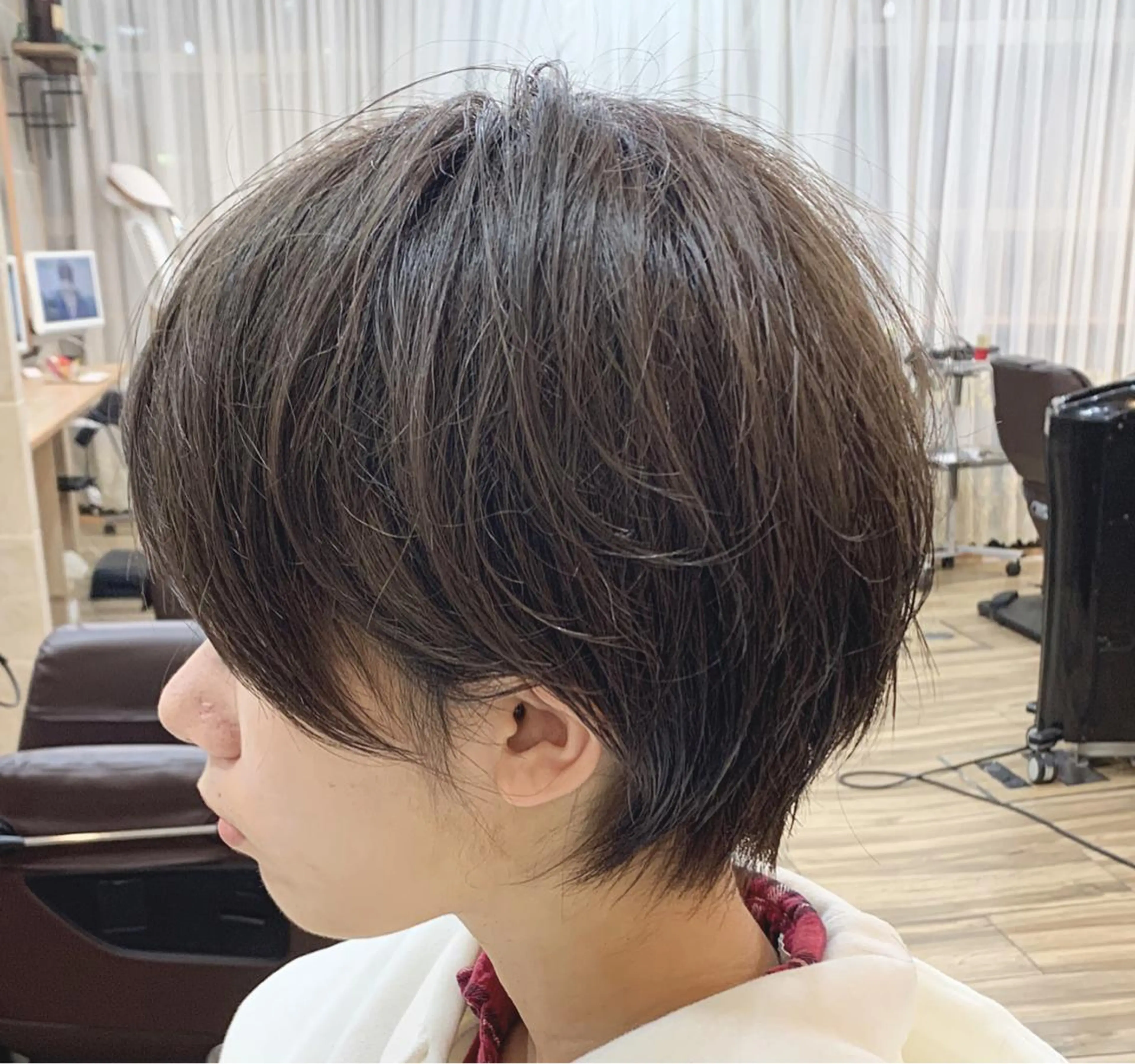 ショート カラー ハンサムショート ショートヘア カット ヘアカラー トリートメント 平尾 拓也のヘアスタイル