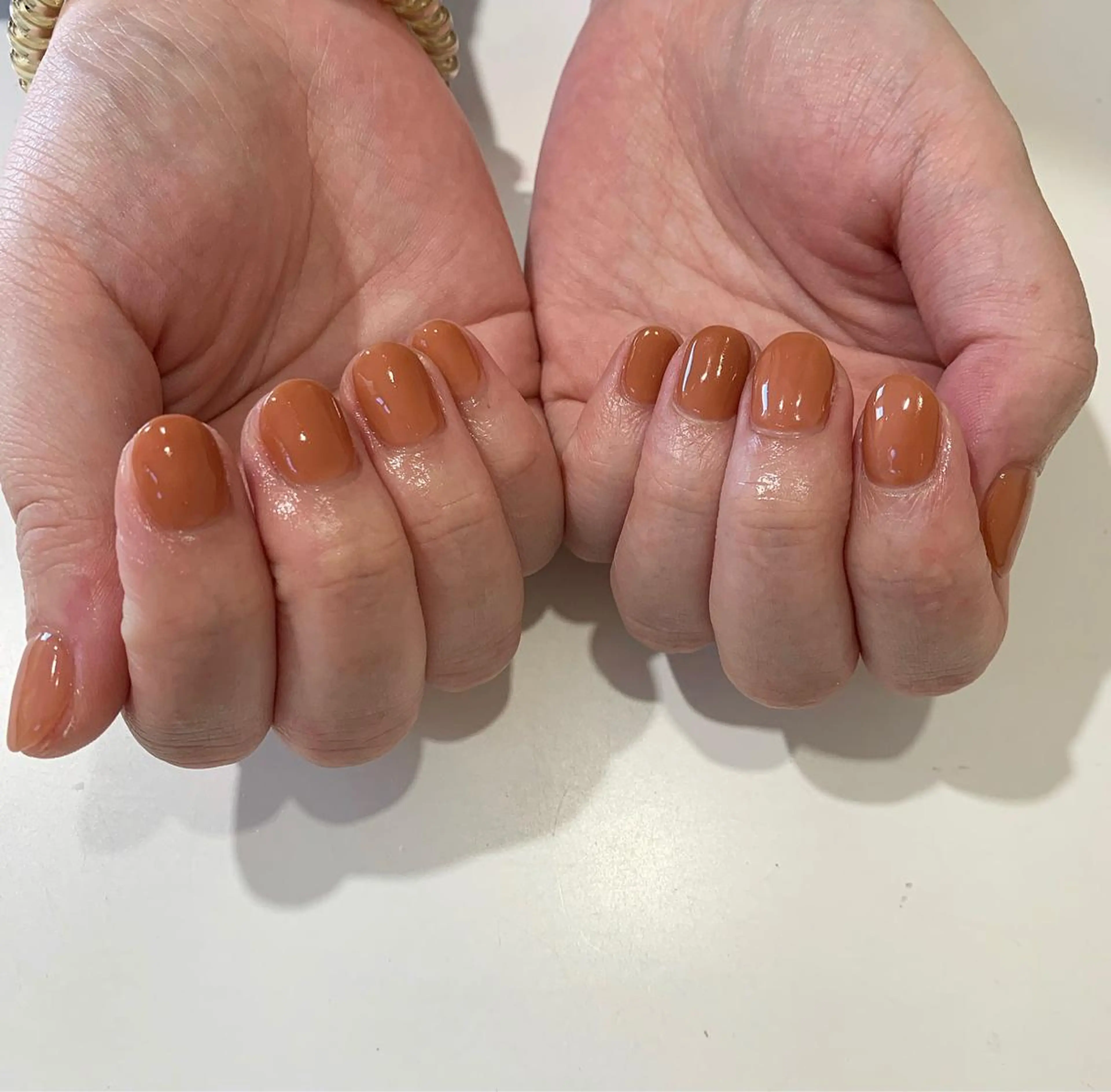 ネイル オレンジ 夏ネイル 佐藤 穂乃香のネイルデザイン