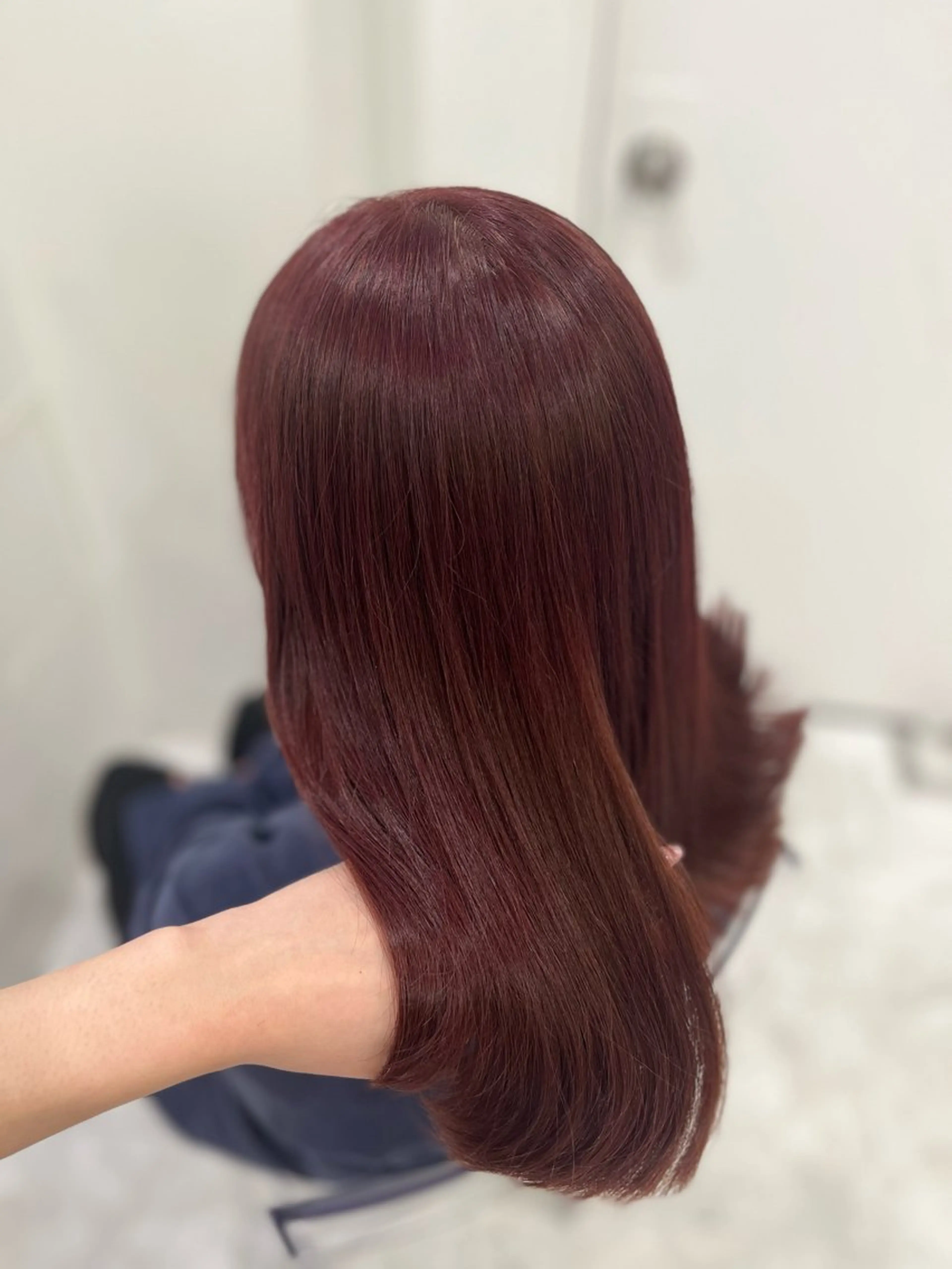 セミロング カラー ガーリー♡女の子っぽ ヘア♡ピンクカラー♡のヘアスタイル