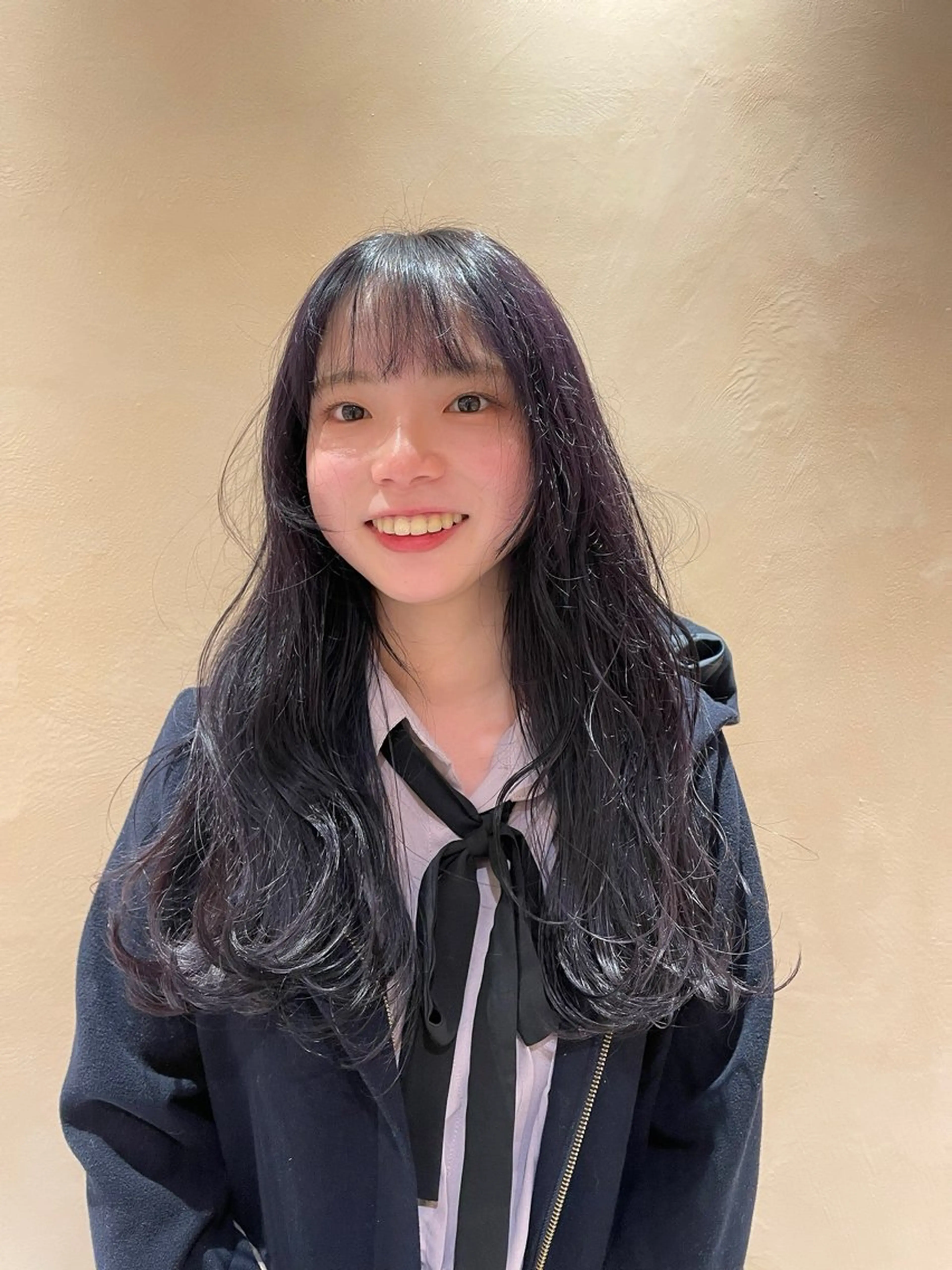 ロング カラー 平尾/薬院*北谷治子 *艶髪レイヤーカットのヘアスタイル