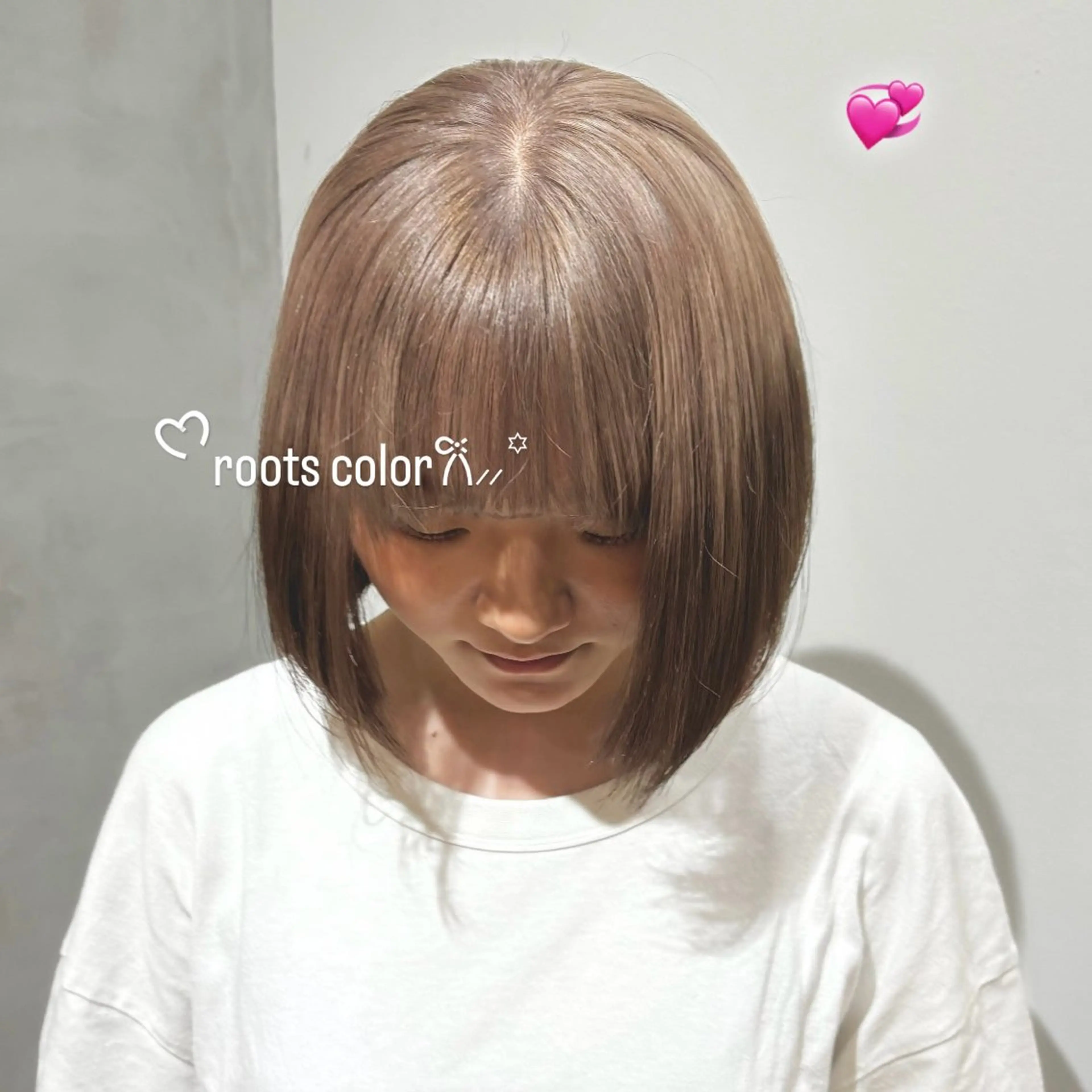 ショート カラー デザインカラー 𝑴𝒊𝒌𝒖💝 透明感モテカラーのヘアスタイル