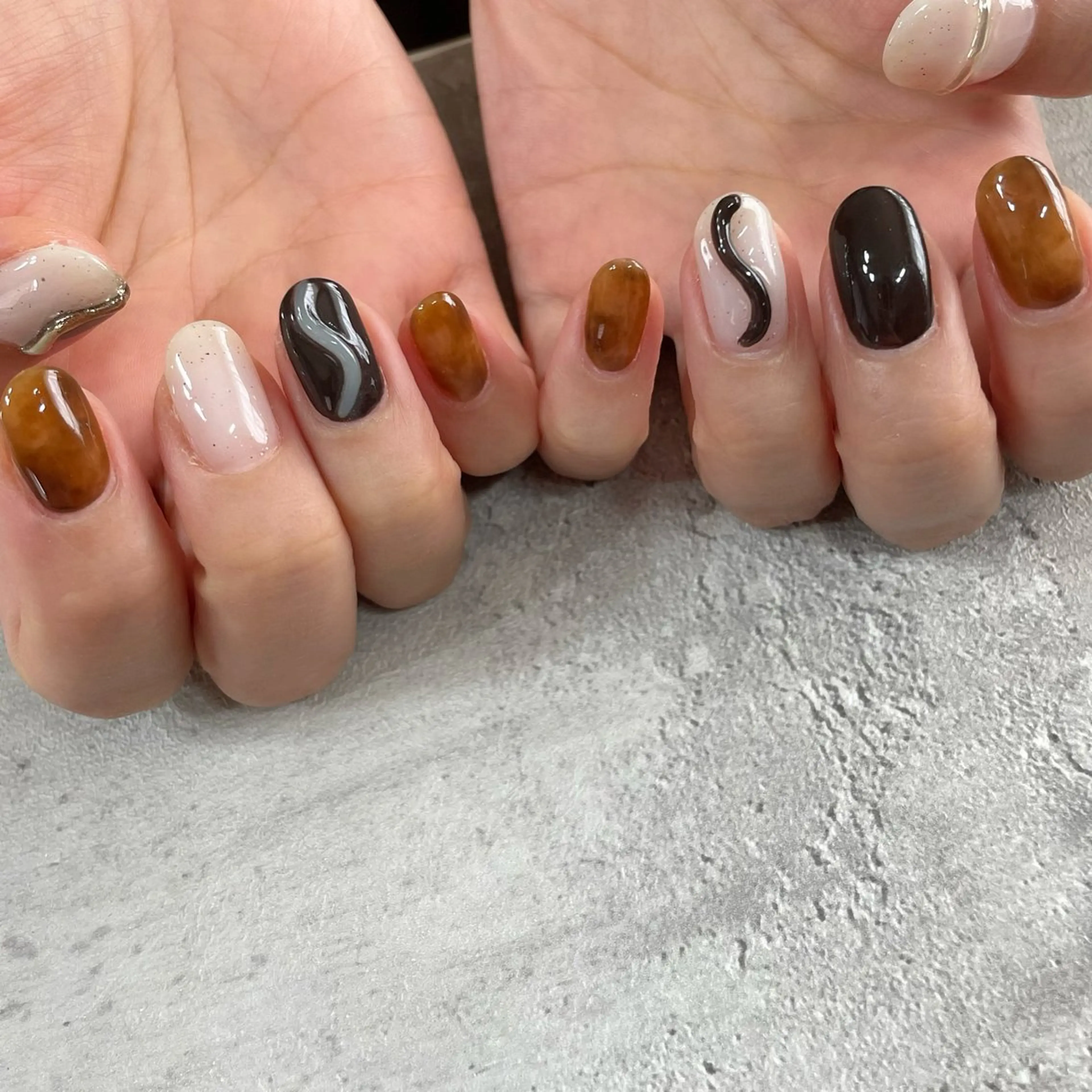 ネイル ジェルネイル 東 千夏のネイルデザイン