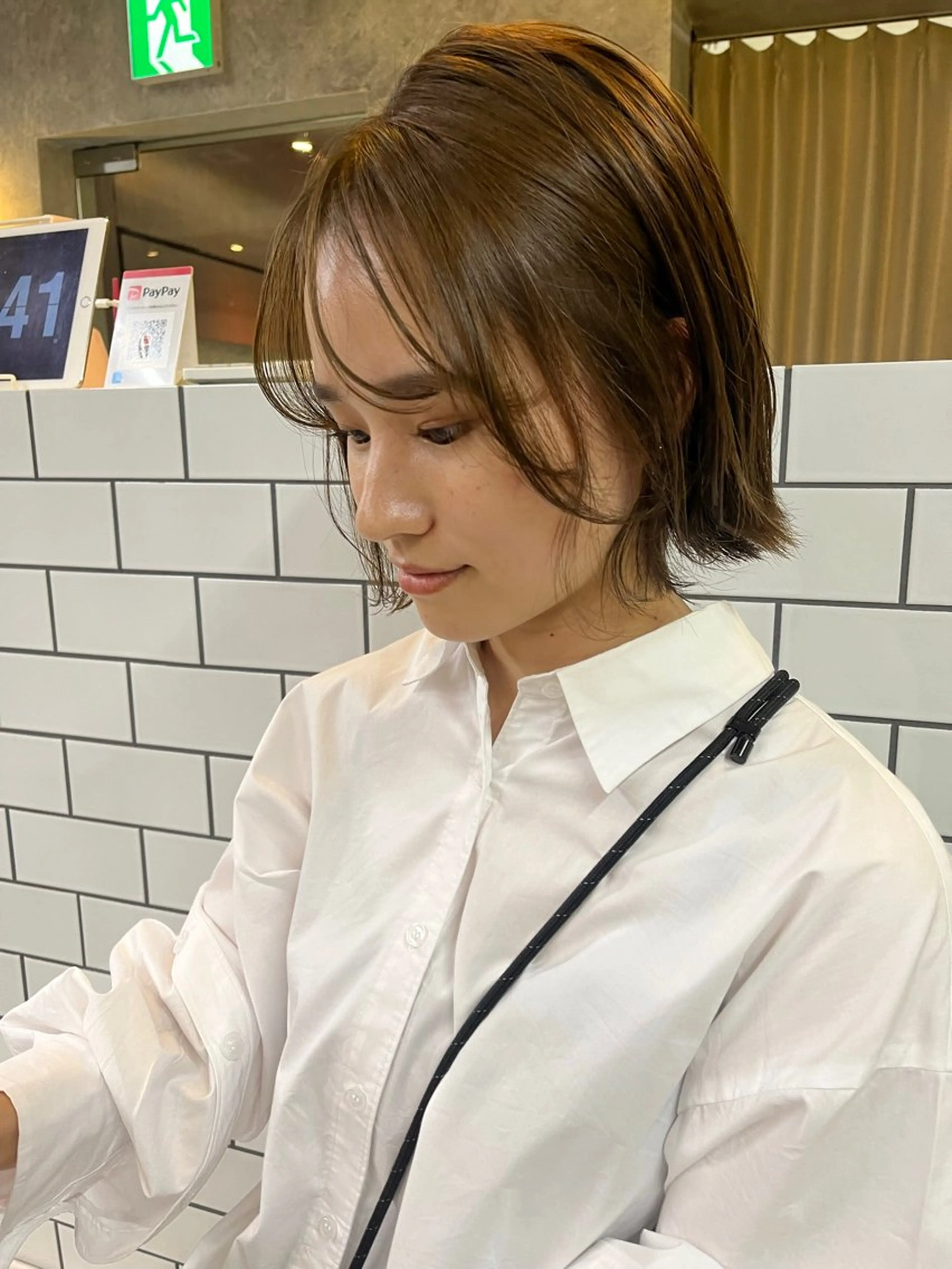 ショート カラー 細川 夕利亜のヘアスタイル