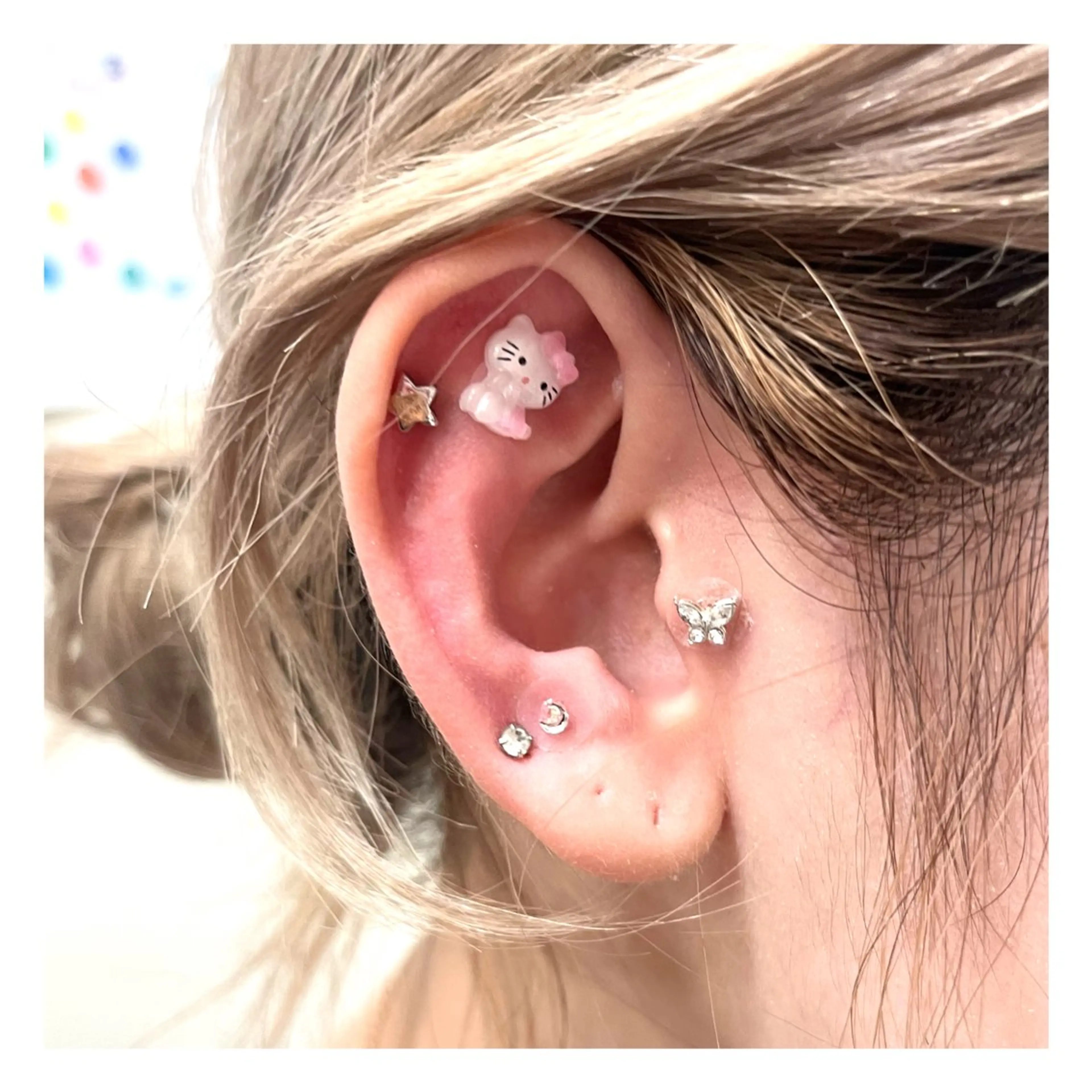 耳つぼジュエリー6粒(片耳3粒ずつ)の写真