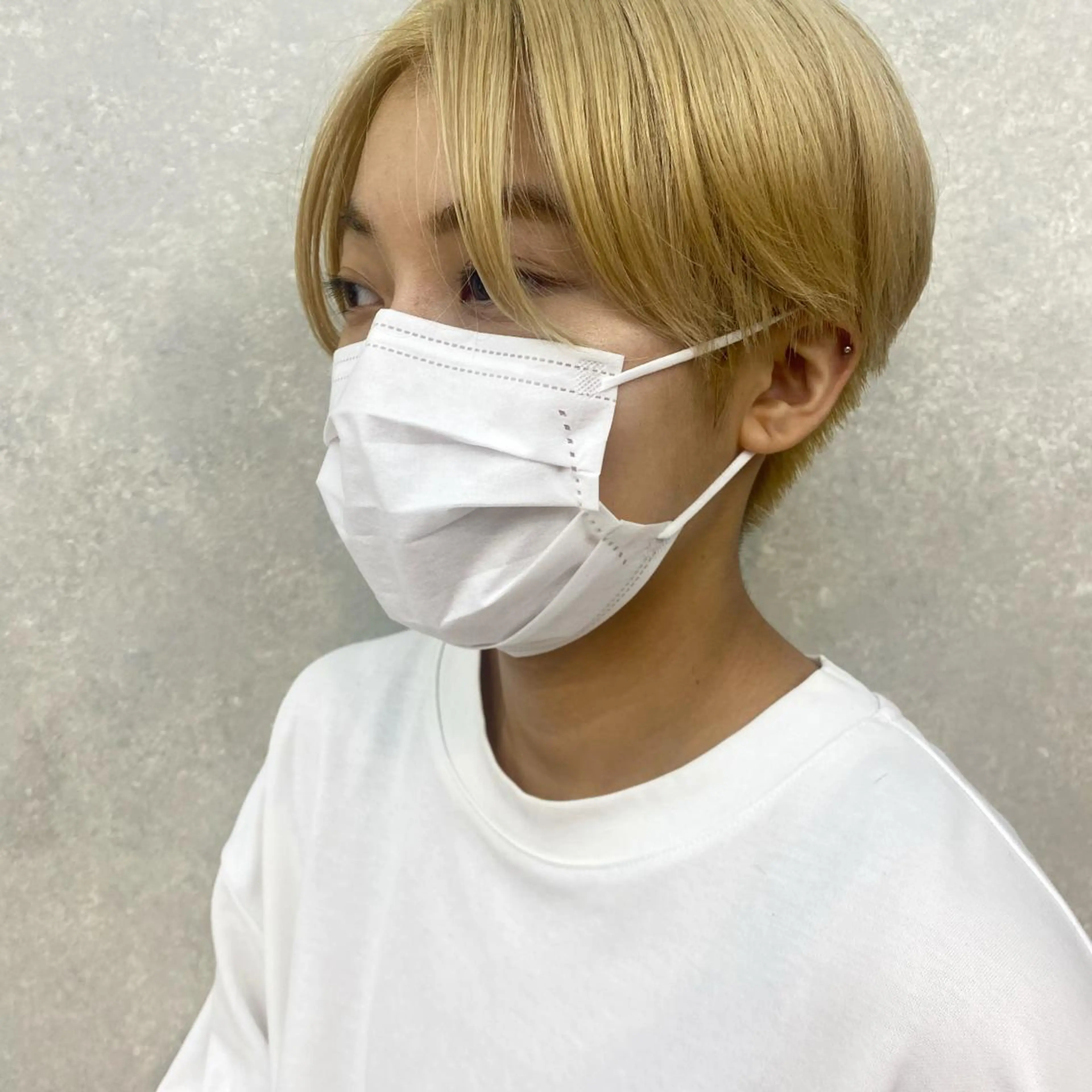 ショート カラー ブロンド 顔周りカット/透明感 カラー✂️MEIのヘアスタイル