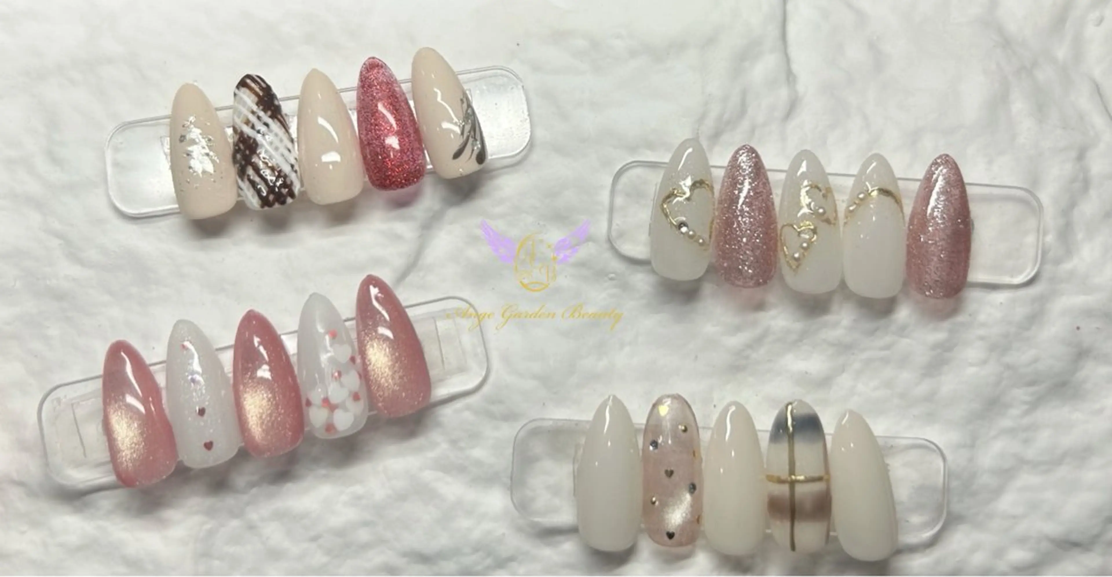 ネイル シンプルネイル ホワイト フットネイル AngeGarden Beautymihoのネイルデザイン