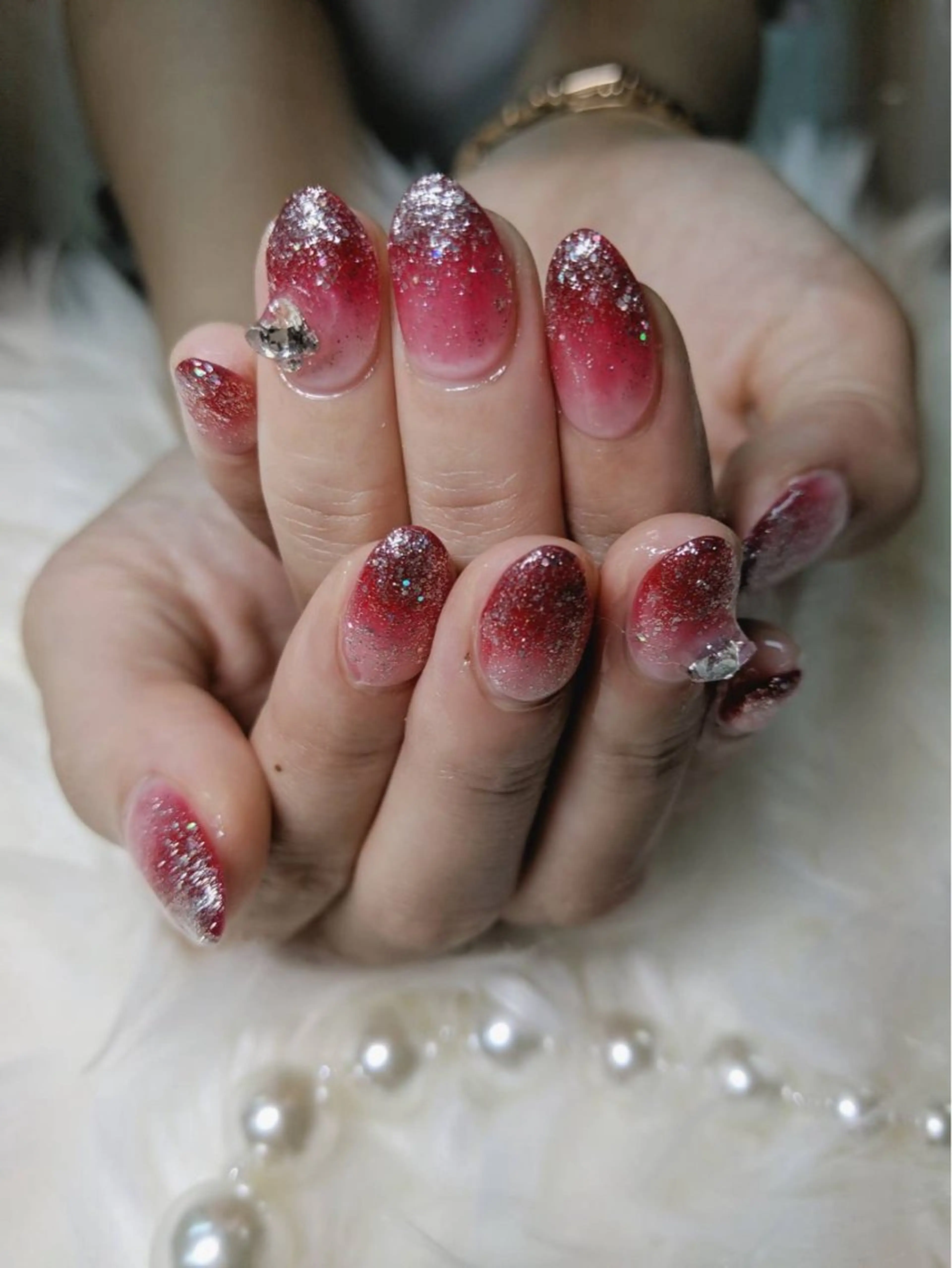 ミディアム Hanaai Salon新宿店のネイルデザイン