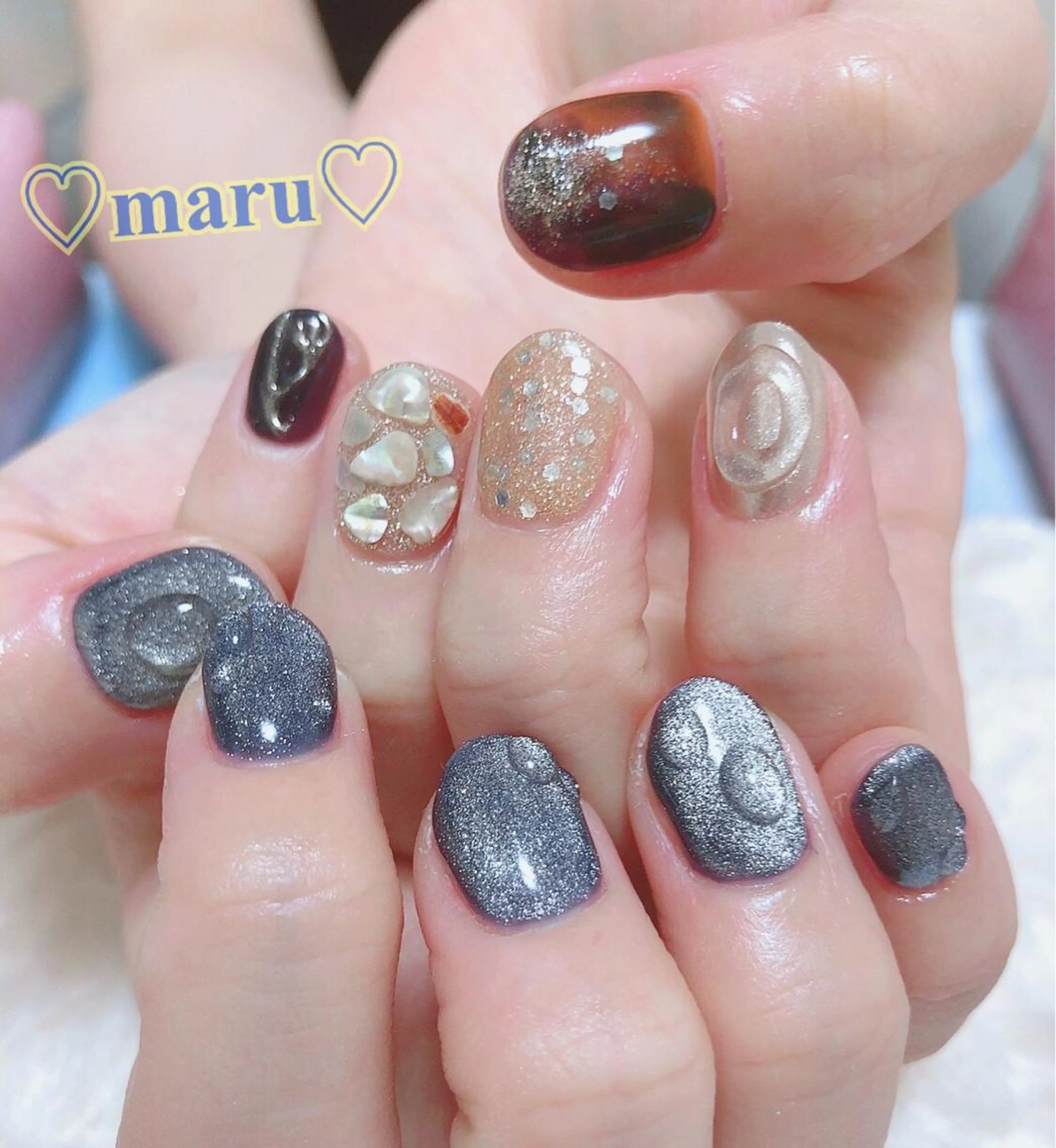 ネイル ハンドネイル フットネイル まるみ ♡のネイルデザイン