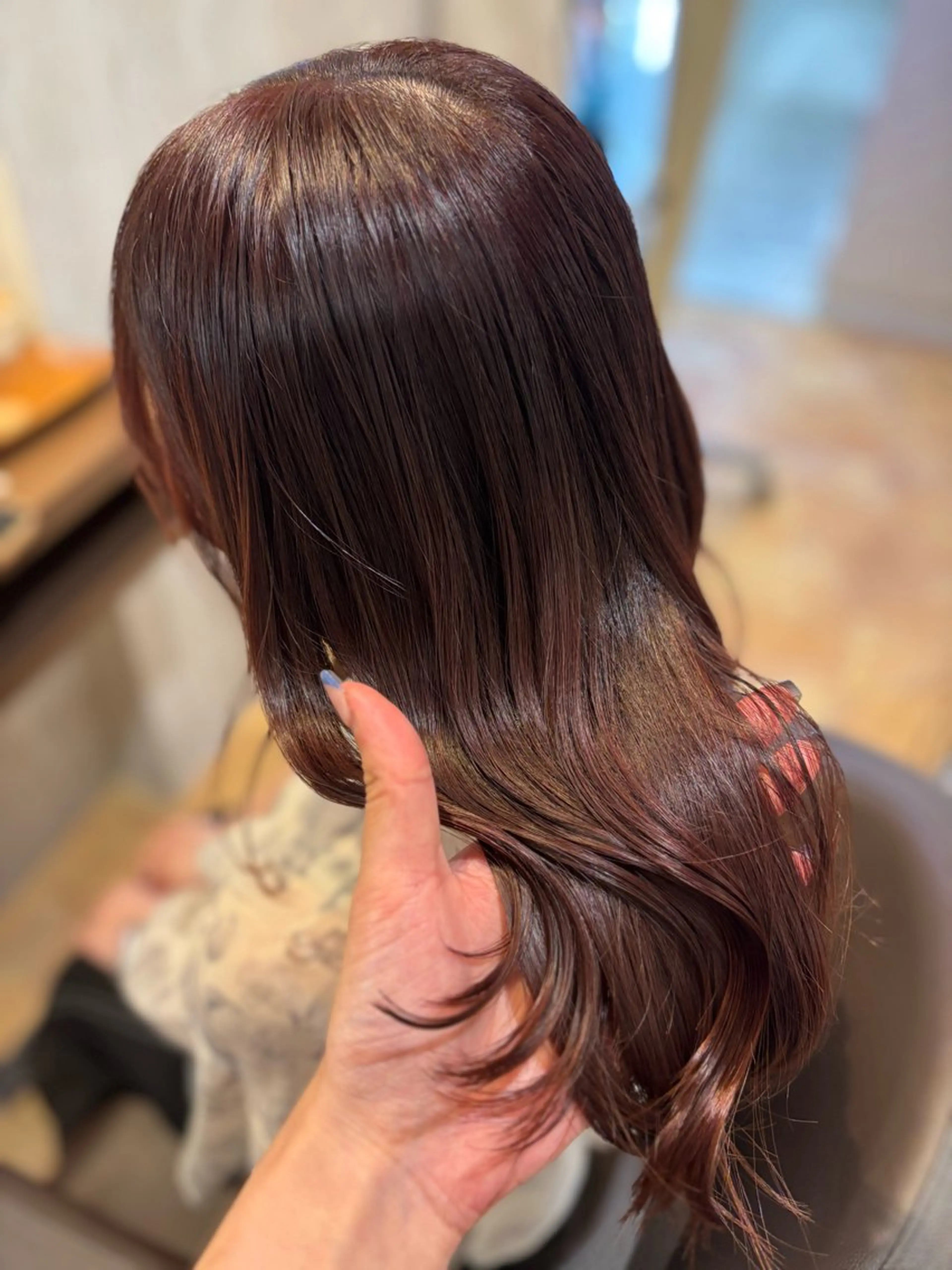 セミロング カラー カット ヘアカラー トリートメント yui🥀/ボブ /ブリーチなしカラーのヘアスタイル