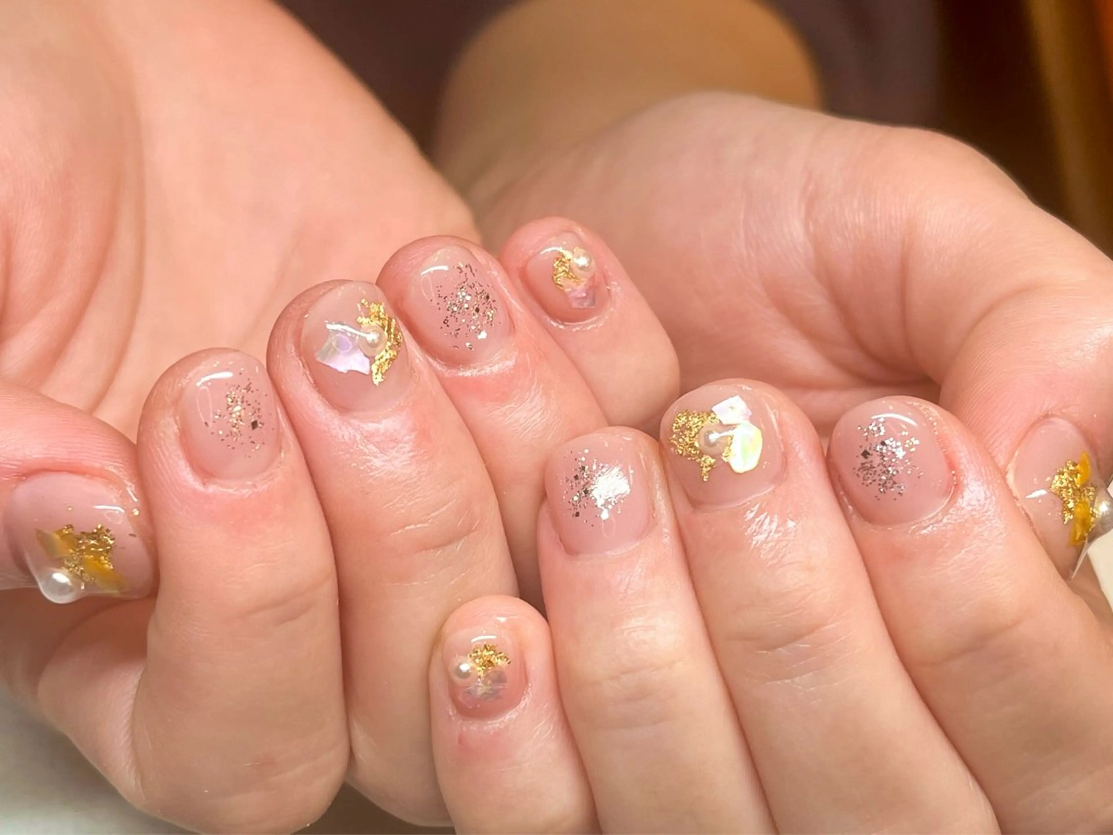 ネイル アートネイル オフィスネイル ワンカラーネイル ショートネイル ネイルサロン　リリーブランシュ所属・森 瑞紀のネイルデザイン