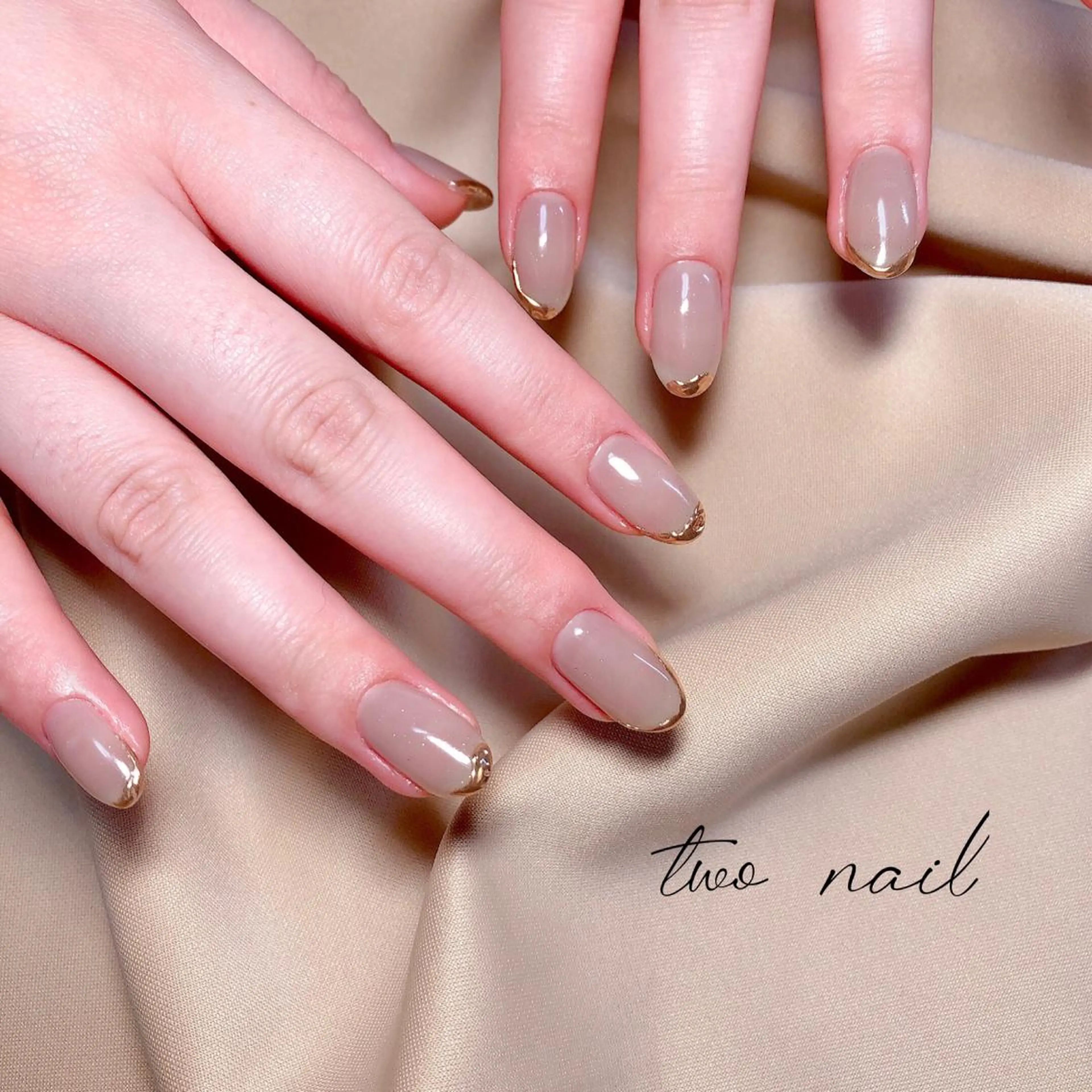 ネイル アートネイル フットネイル ハート ニュアンスネイル ホワイト two nailのネイルデザイン