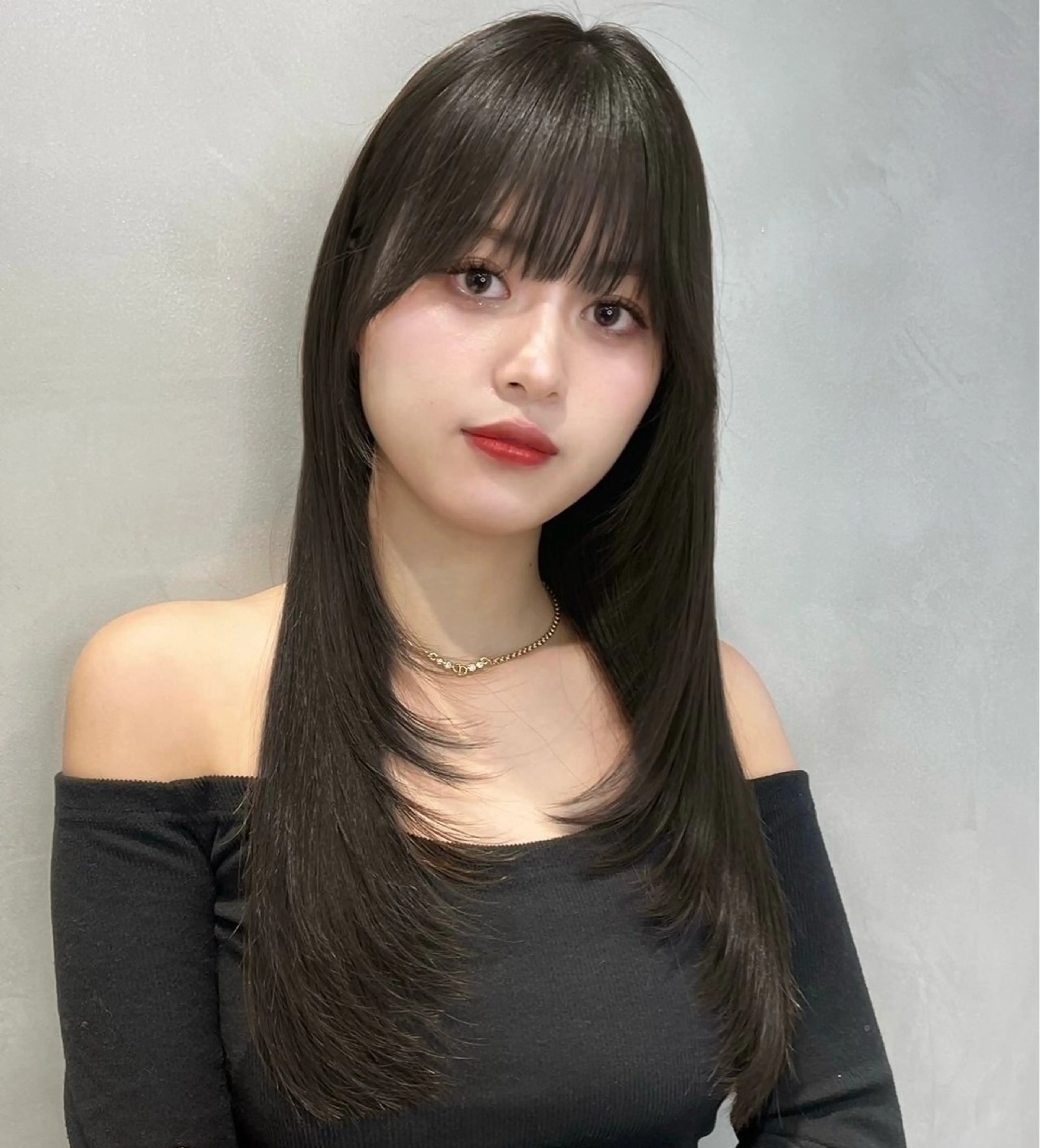 ロング レイヤーカット ボブ/縮毛矯正/美髪 髪質改善/大和田拓夢のヘアスタイル