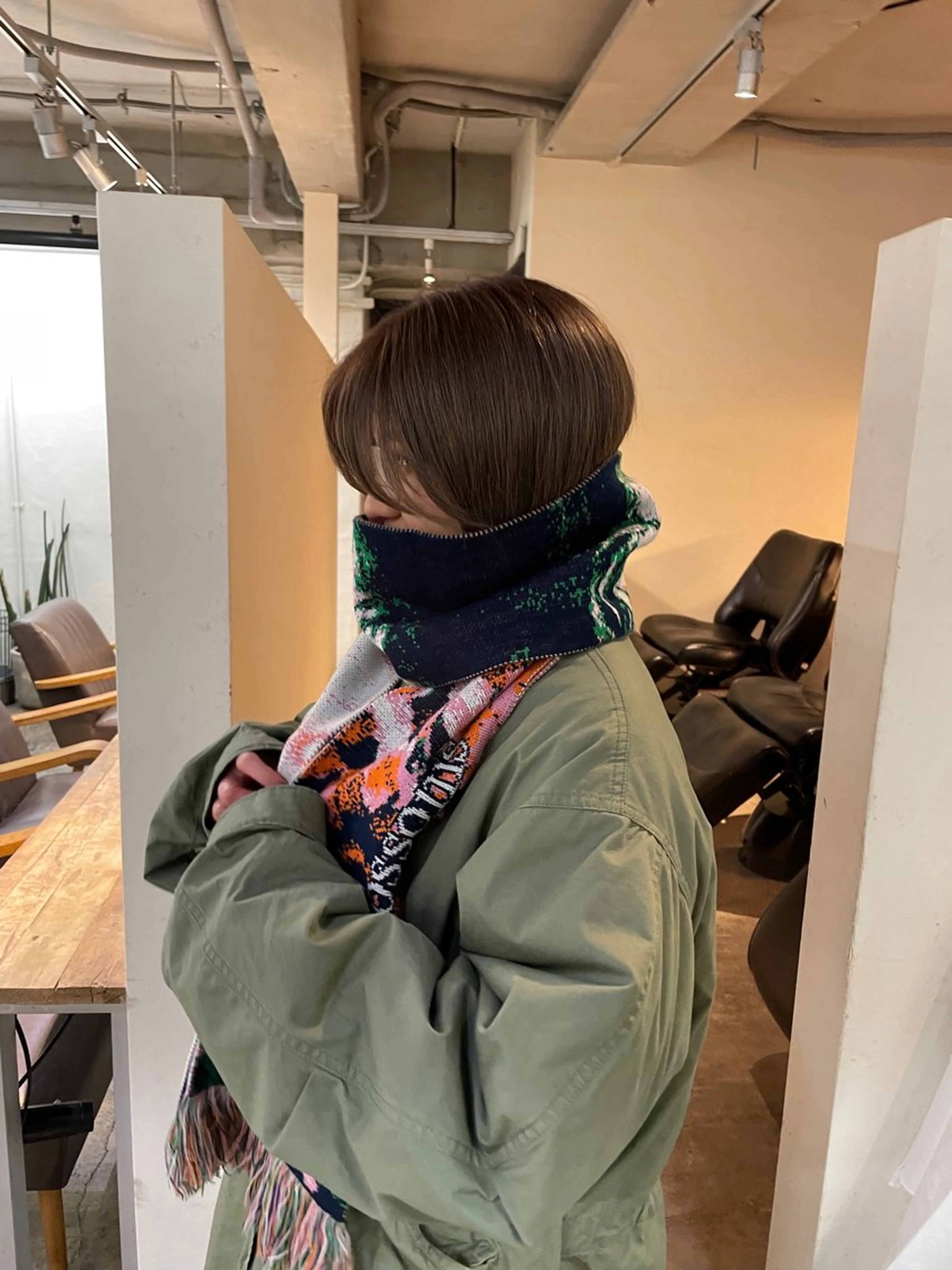 ショート カラー カット ヘアカラー トリートメント 野村矩樂/パーマ /縮毛矯正のヘアスタイル