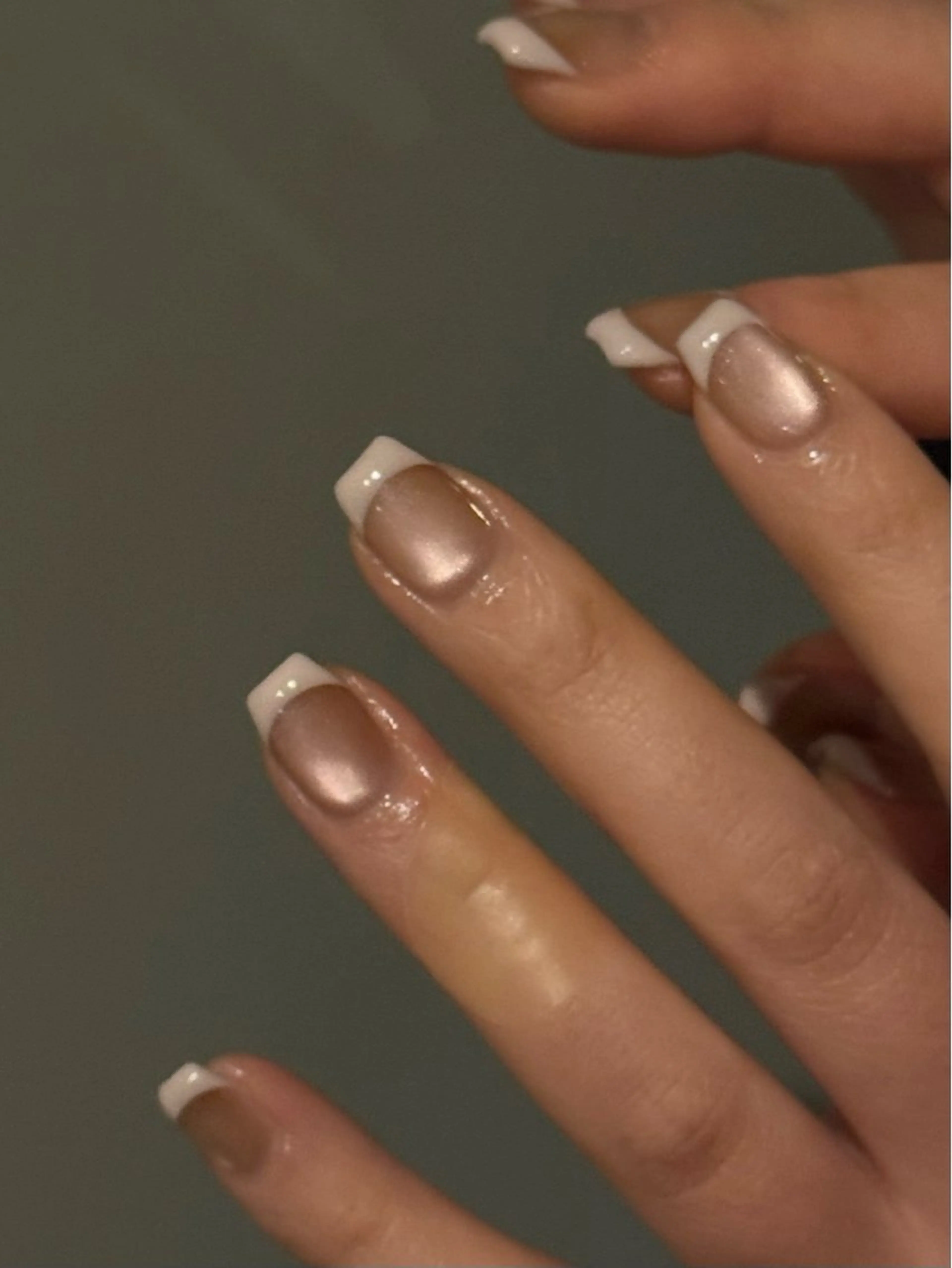 ネイル フレンチネイル マグネットネイル Manon Yuiのネイルデザイン