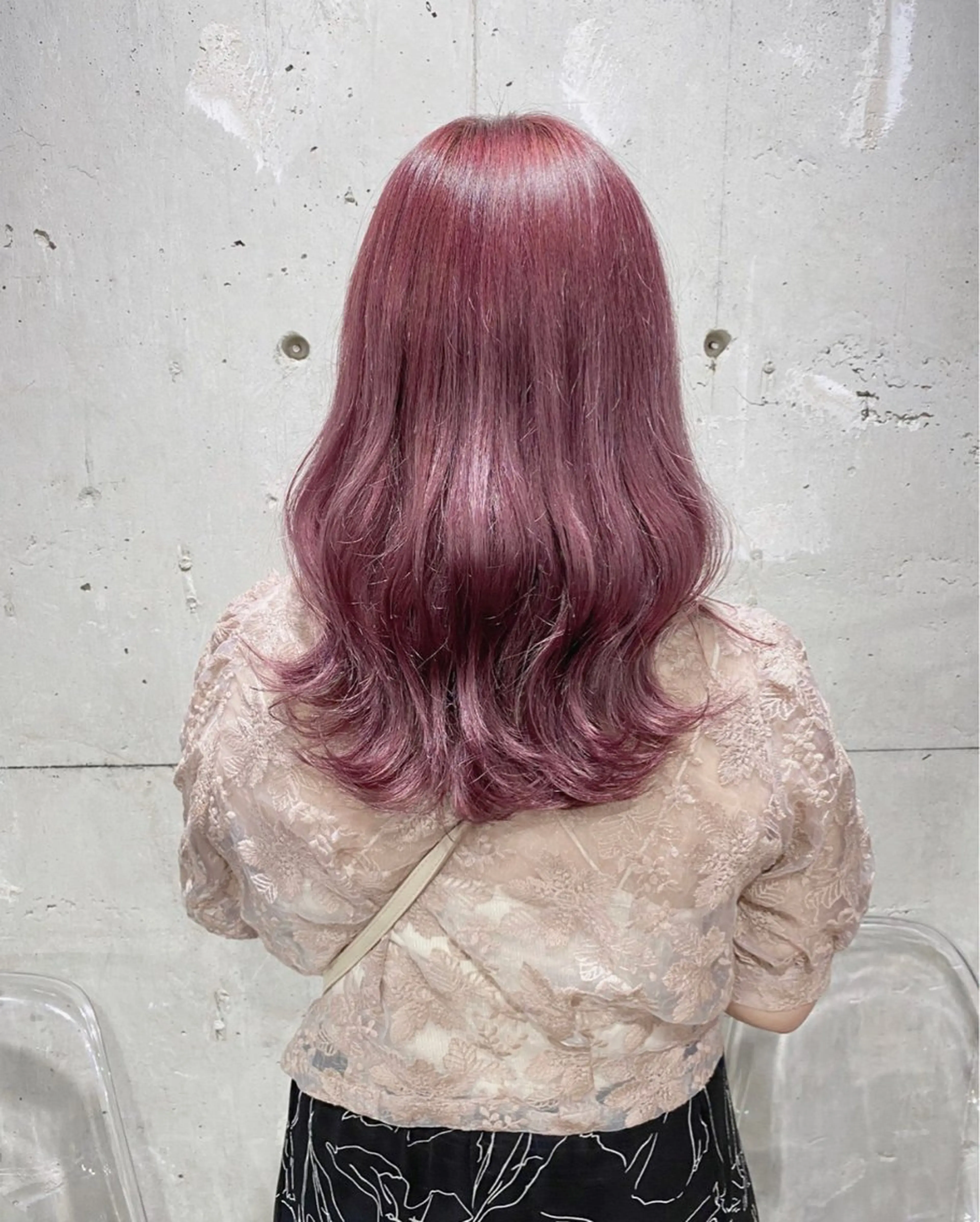 ロング カラー ハイトーンカラー 🦄レイヤーカットのヘアスタイル