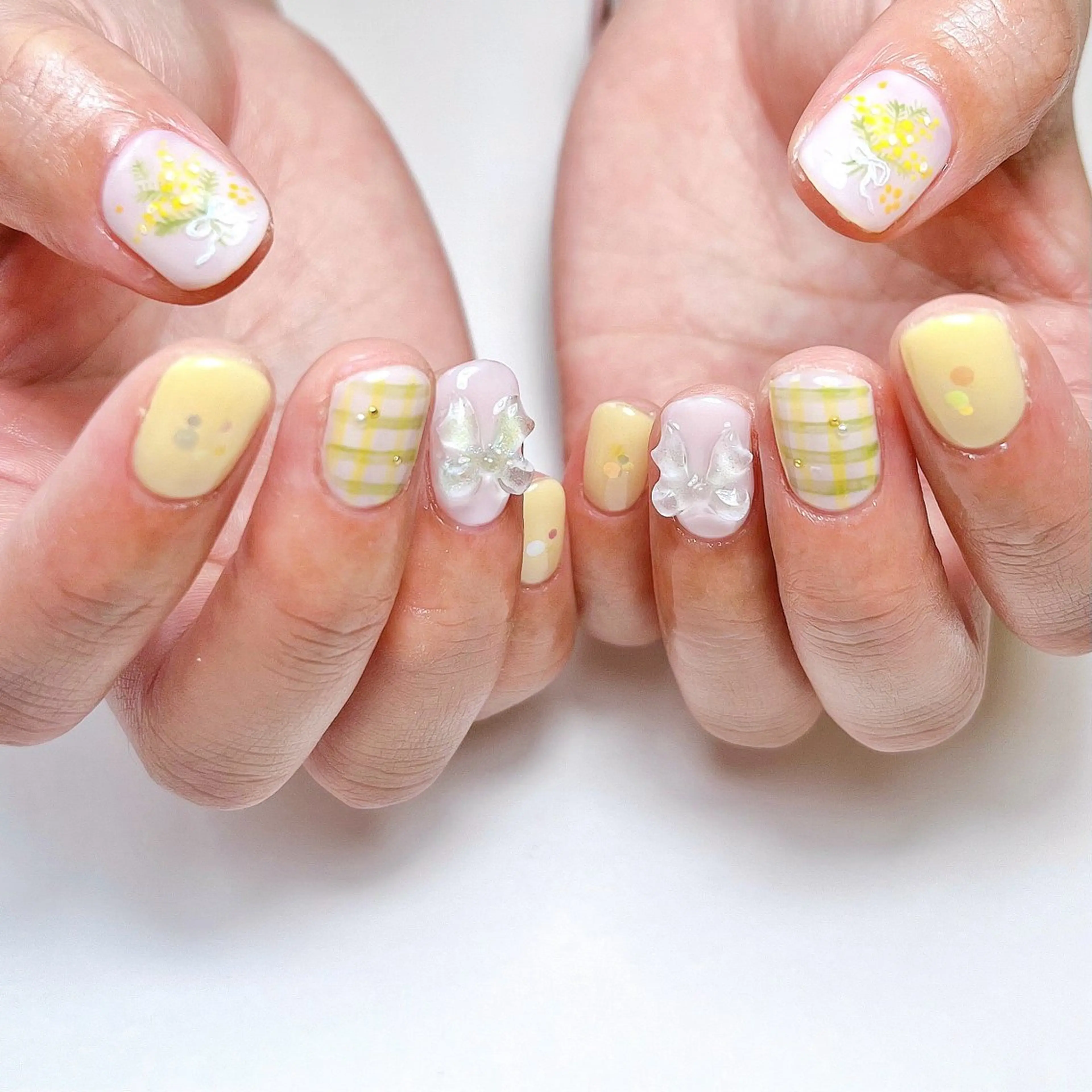 ネイル ハンドネイル いちごパフェ ゆいのネイルデザイン