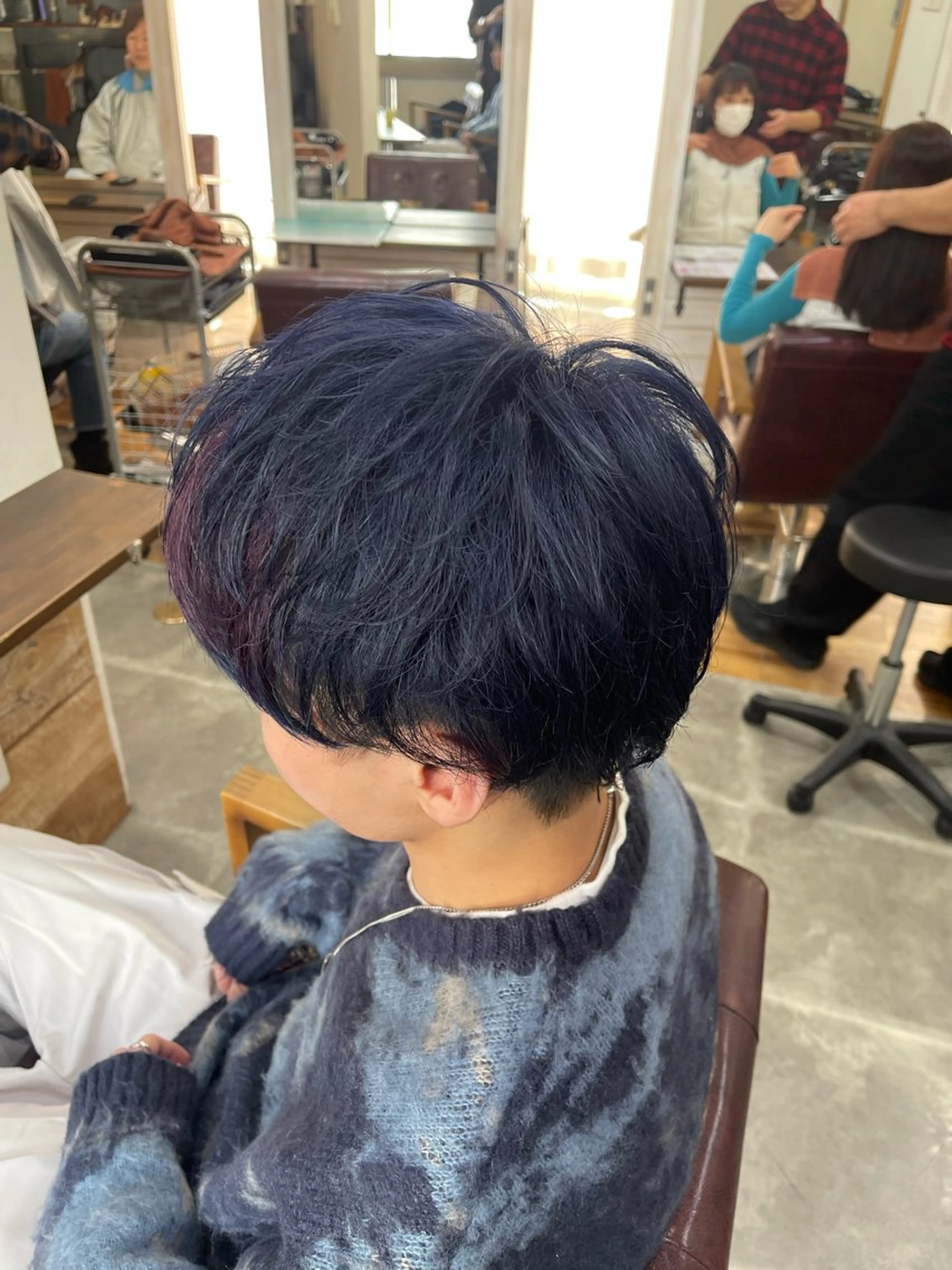 ショート カラー メンズ メンズブリーチ ブリーチ ケアブリーチ デザインカラー ダブルカラー カット ヘアカラー トリートメント SOYON西大寺店所属・ダブルカラー/ 髪質改善💎安藤のヘアスタイル