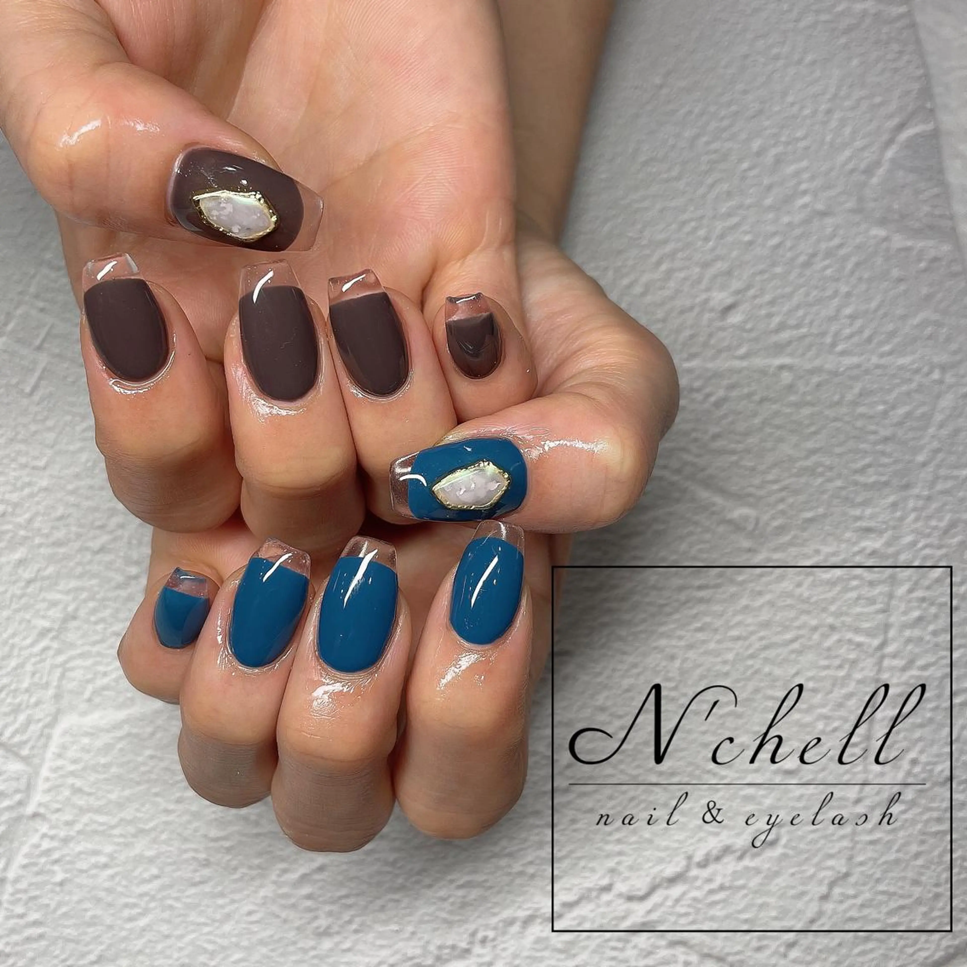 ネイル クリアネイル フレンチネイル スカルプネイル ハンドネイル Nailist Aoiのネイルデザイン