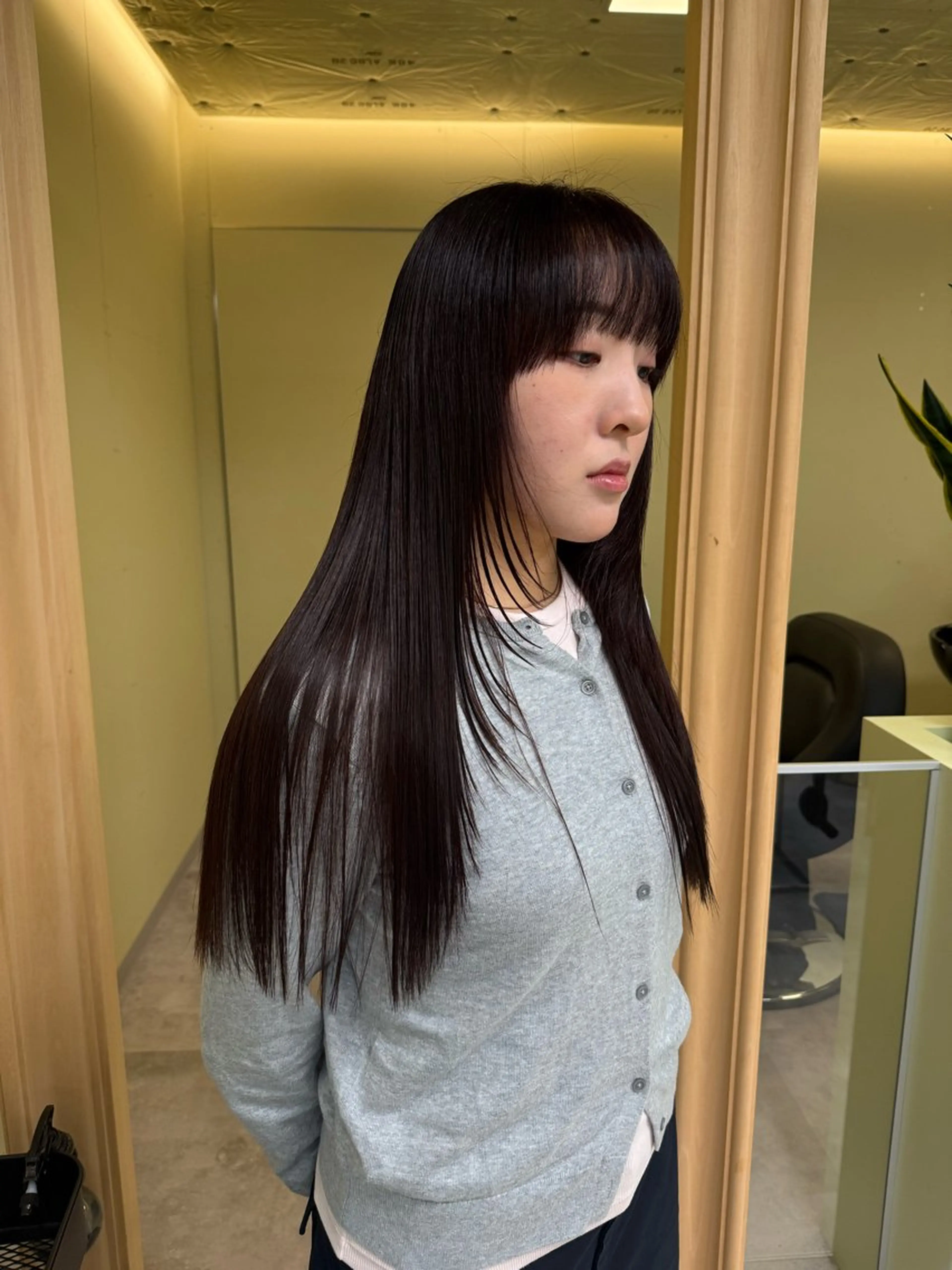 ロング カラー カット ヘアカラー 伶風/ボブ/ ヘーゼルベージュのヘアスタイル