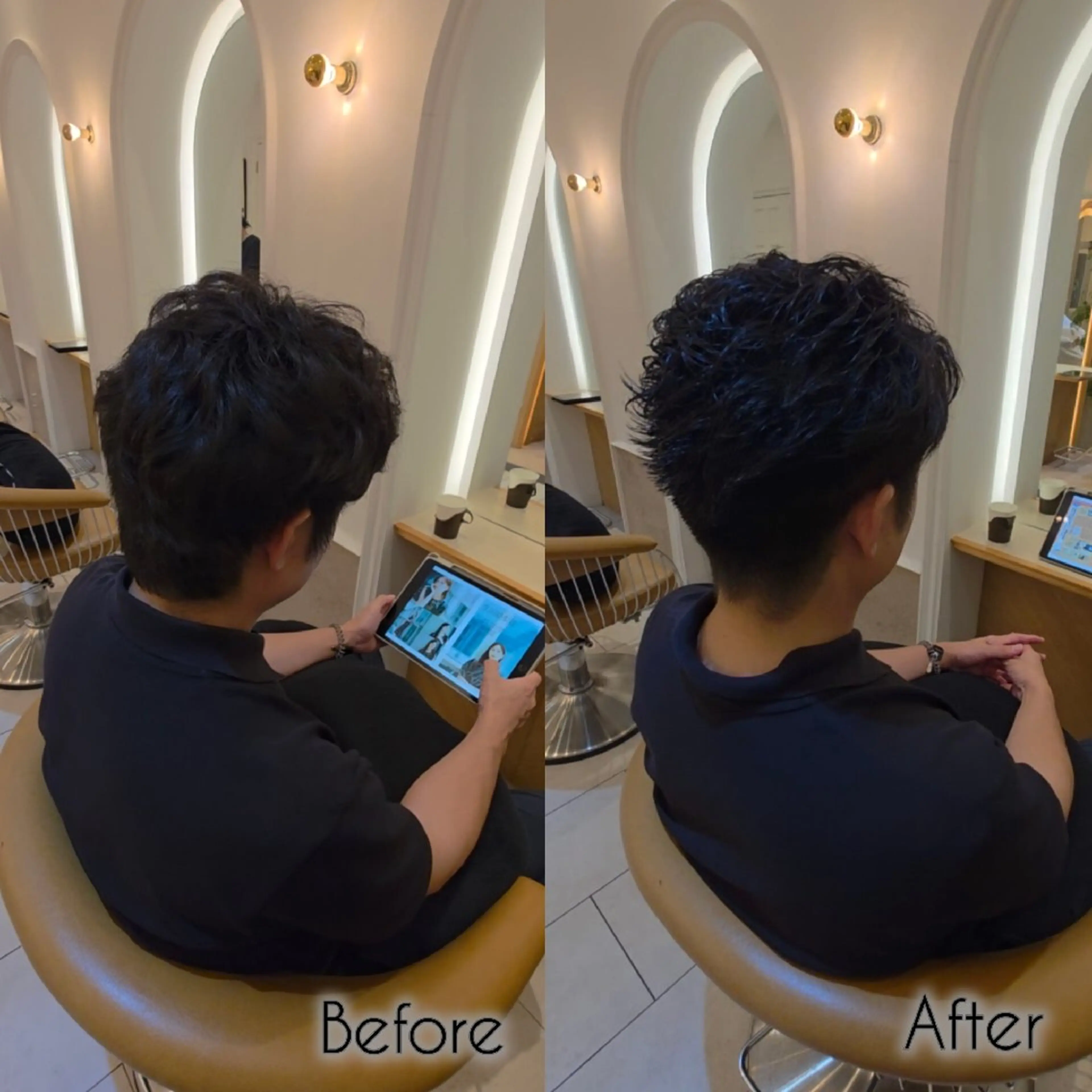 【泉中央】 メンズ限定✂️ カットモデル+炭酸シャンプ -+眉カット✨ 清潔感UPコース💆‍♂️の写真