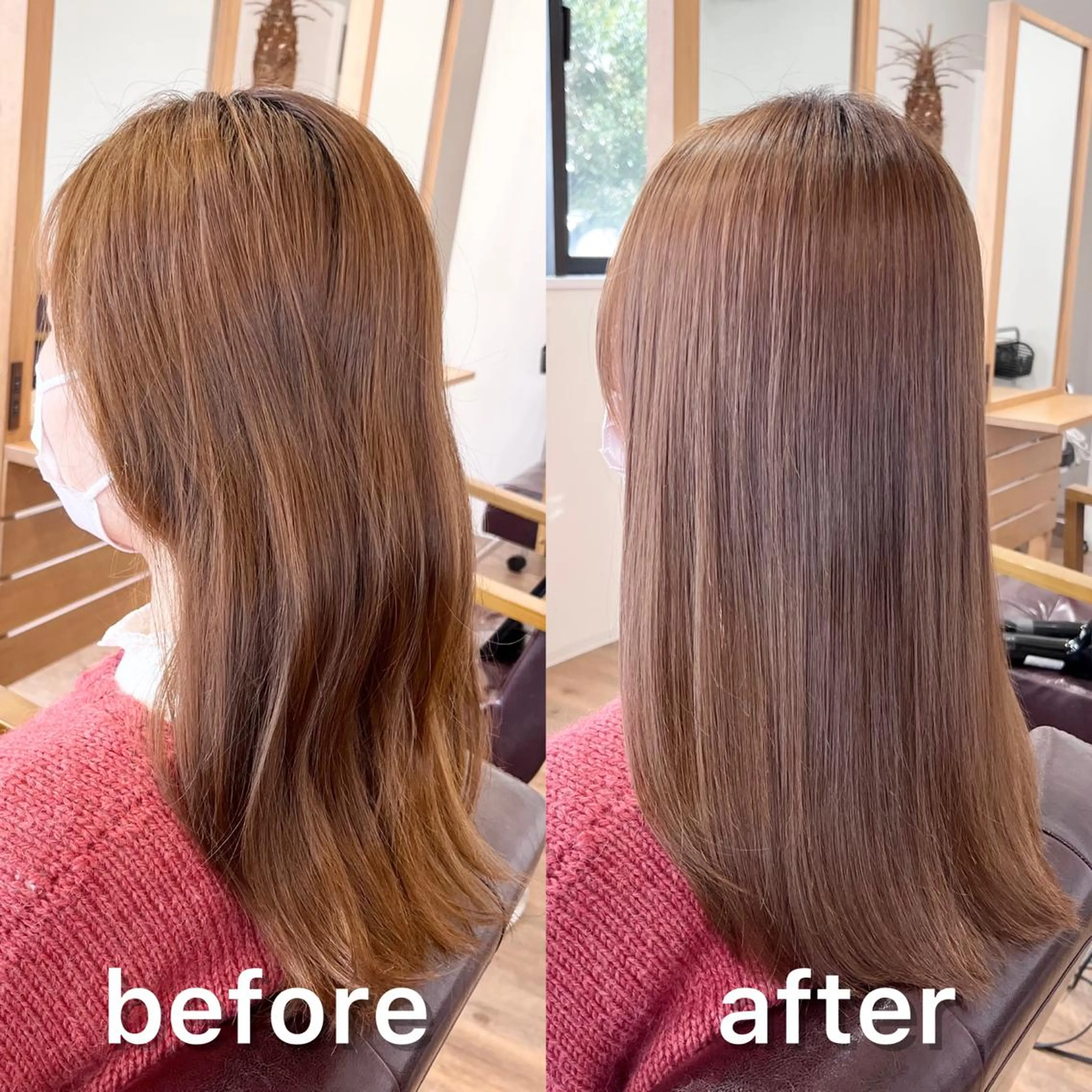 セミロング パーマ くせ毛 髪質改善 縮毛矯正 縮毛矯正 トリートメント KIZU 髪質改善 オカルト怪談のヘアスタイル