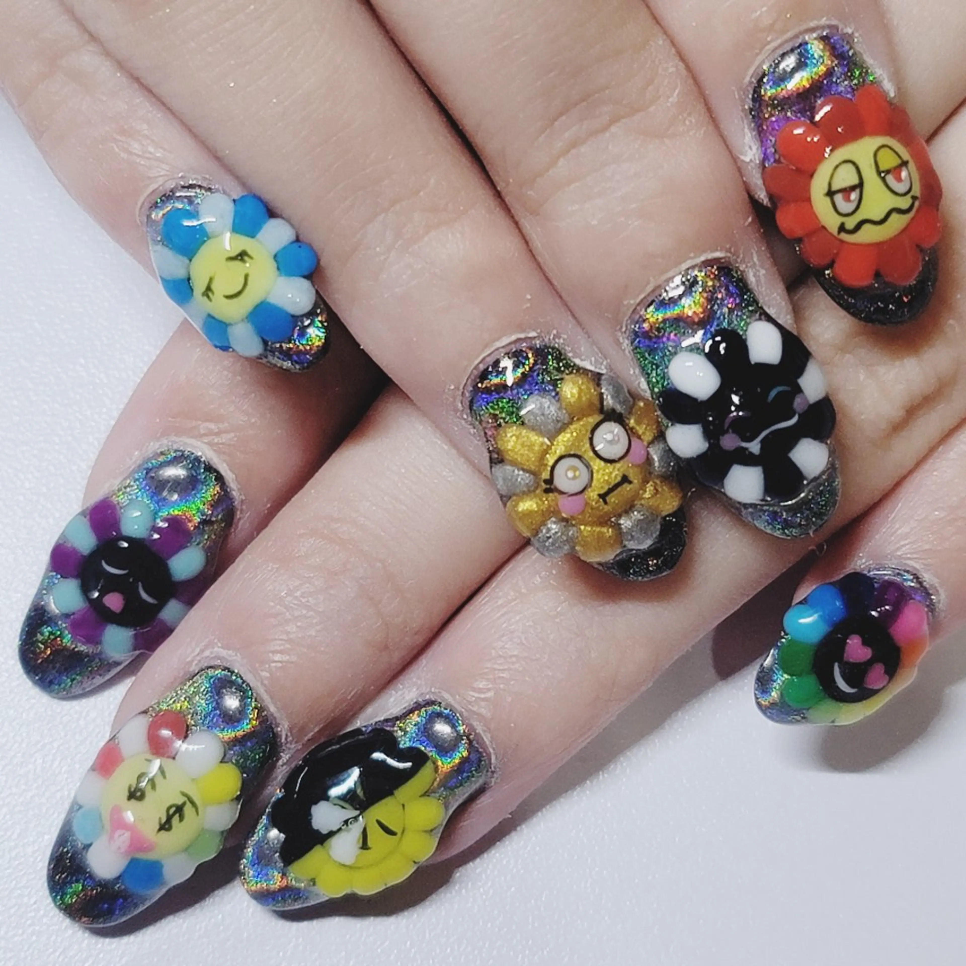 ネイル アートネイル ラメ(グリッター) ハンドネイル よしだ ひろきのネイルデザイン