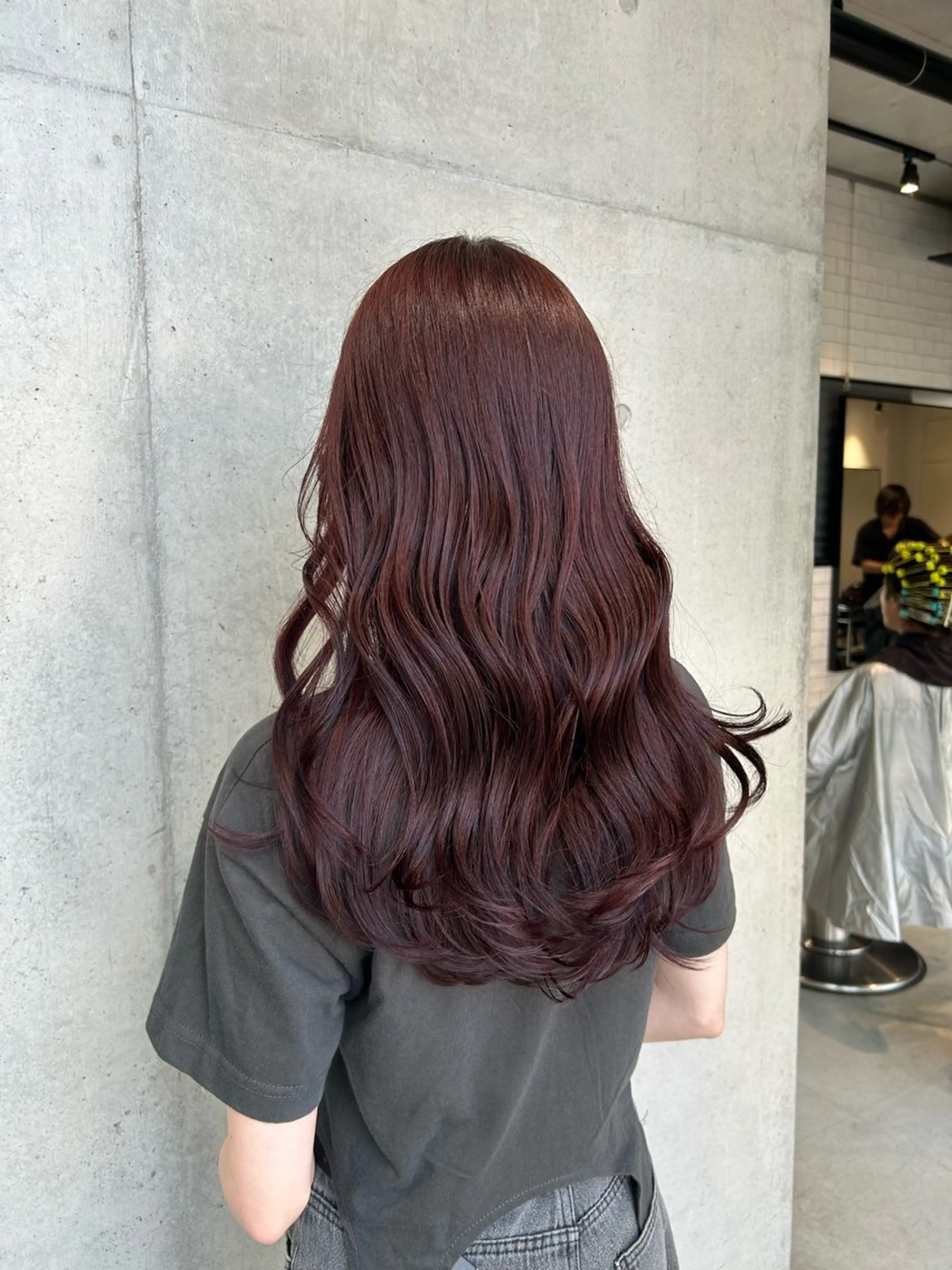 ロング カラー ヘアアレンジ ヘアカラー トリートメント ボブ艶モテカラー🫧 カリンのヘアスタイル