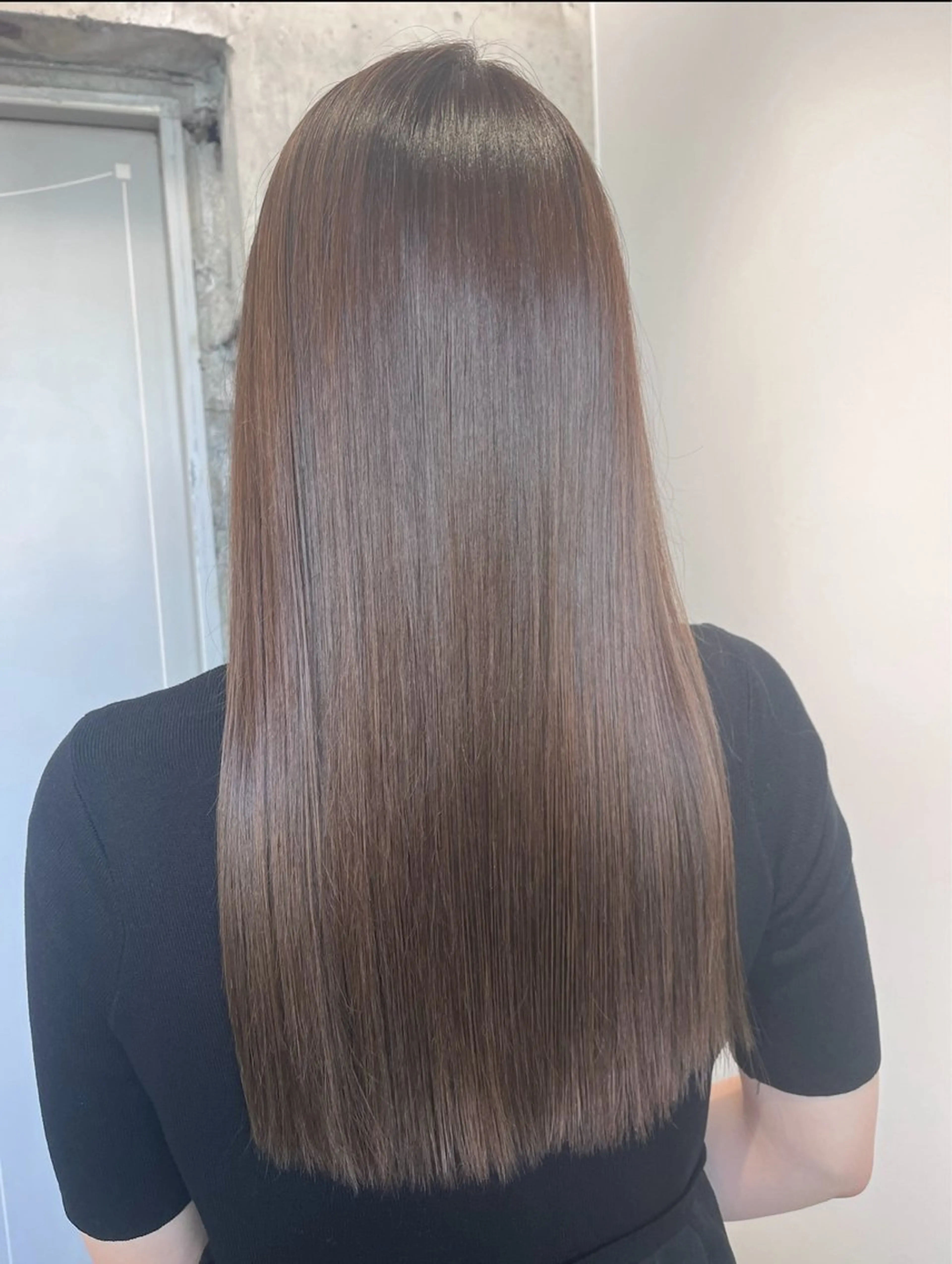 【人気No.1🌈髪質改善✨️】透明感カラー➕リンゴ幹細胞トリートメントの写真