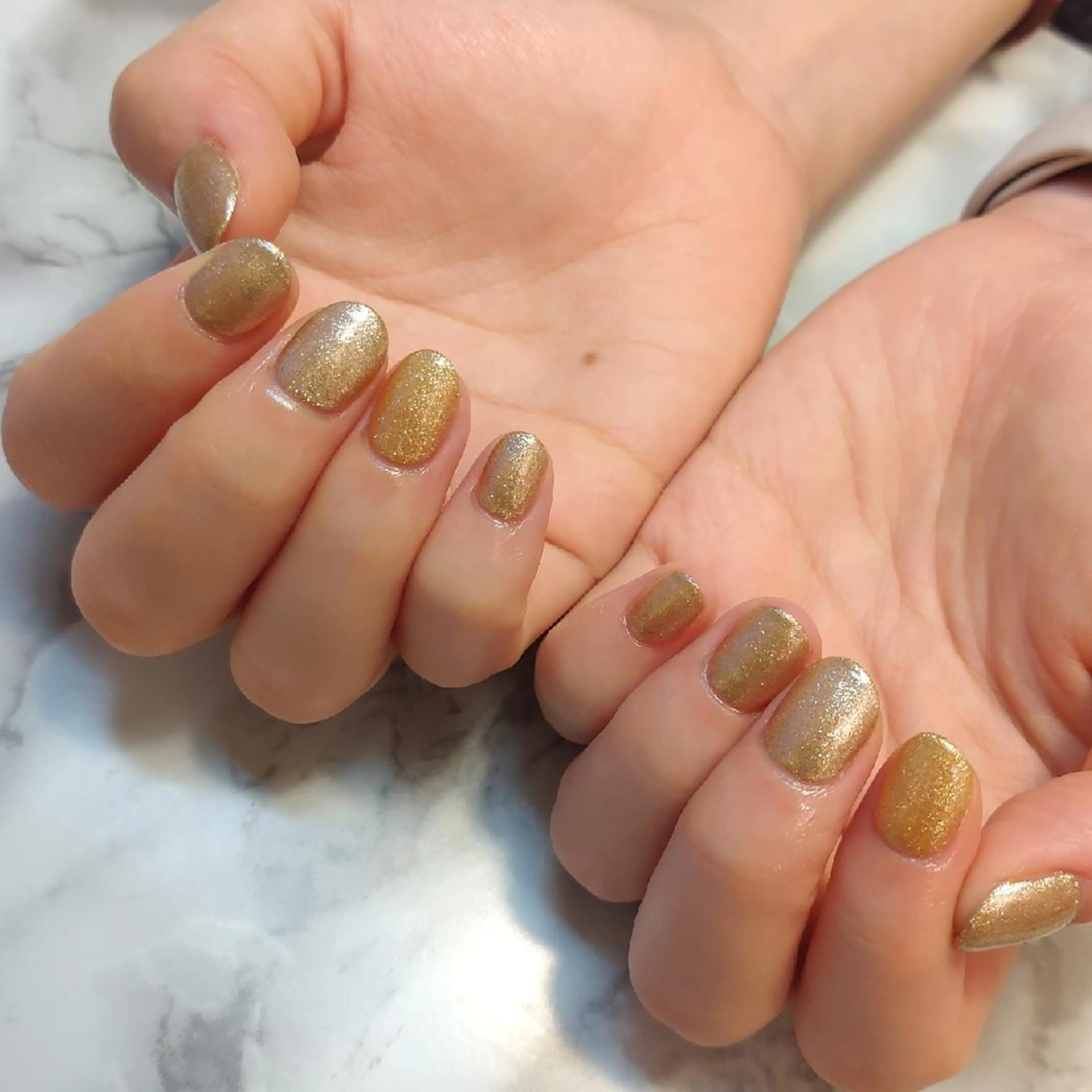 ネイル ラメ(グリッター) ジェヌインネイル 河内のネイルデザイン