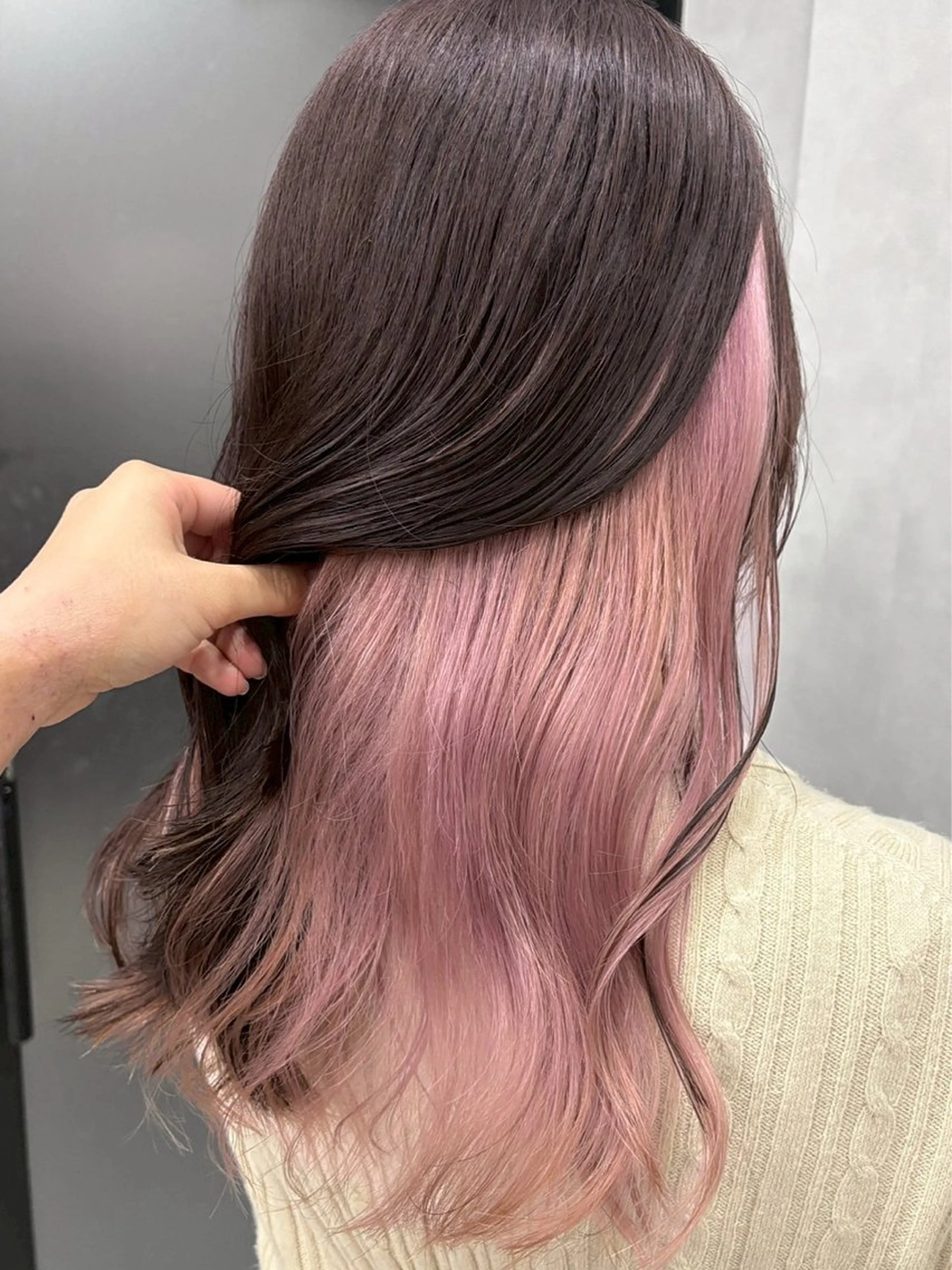 ロング カラー カット ヘアカラー トリートメント ハイトーン/韓国風/ 艶髪/吉祥寺のヘアスタイル