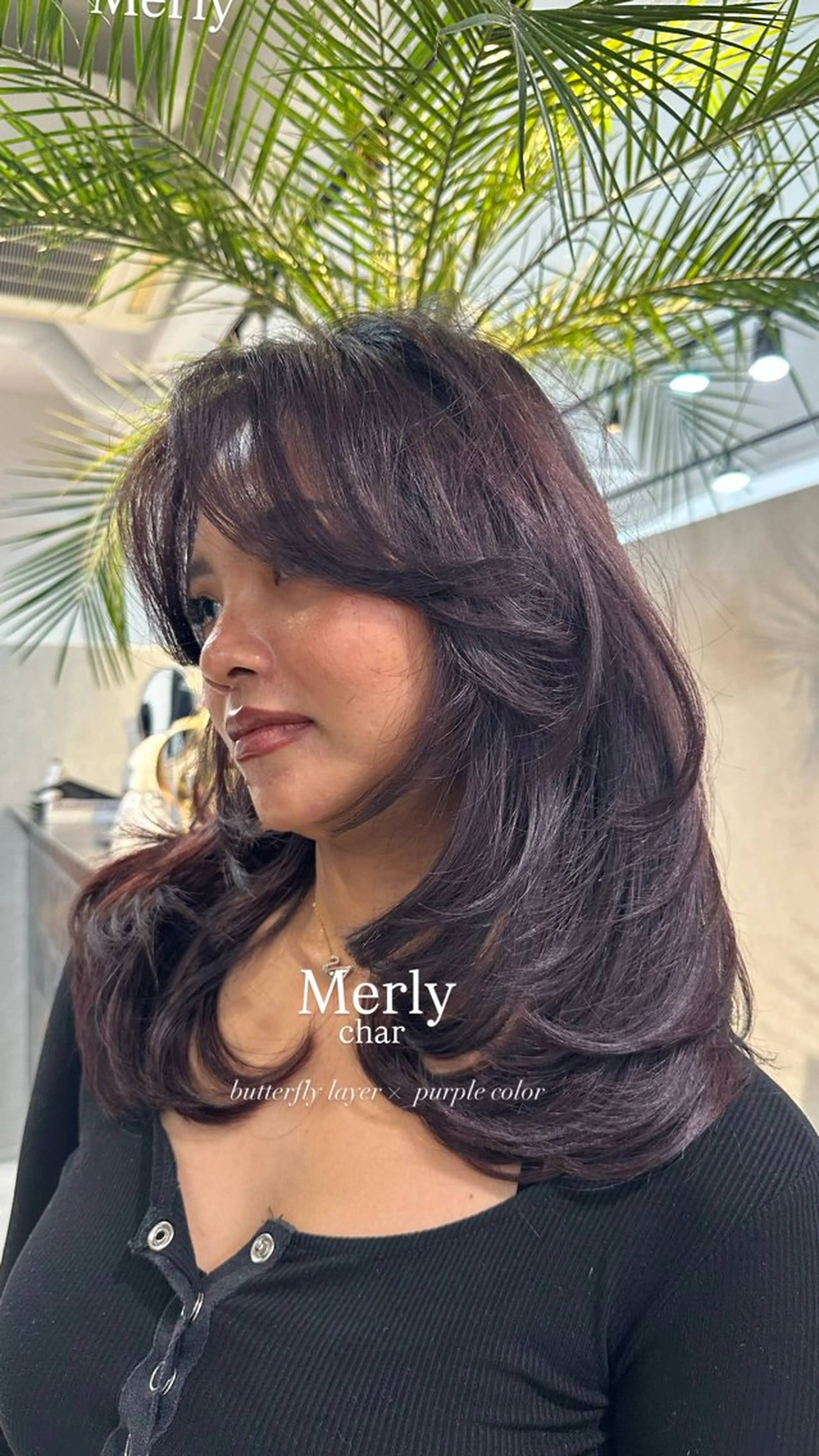 ミディアム カット ヘアカラー 足立 采弥のヘアスタイル