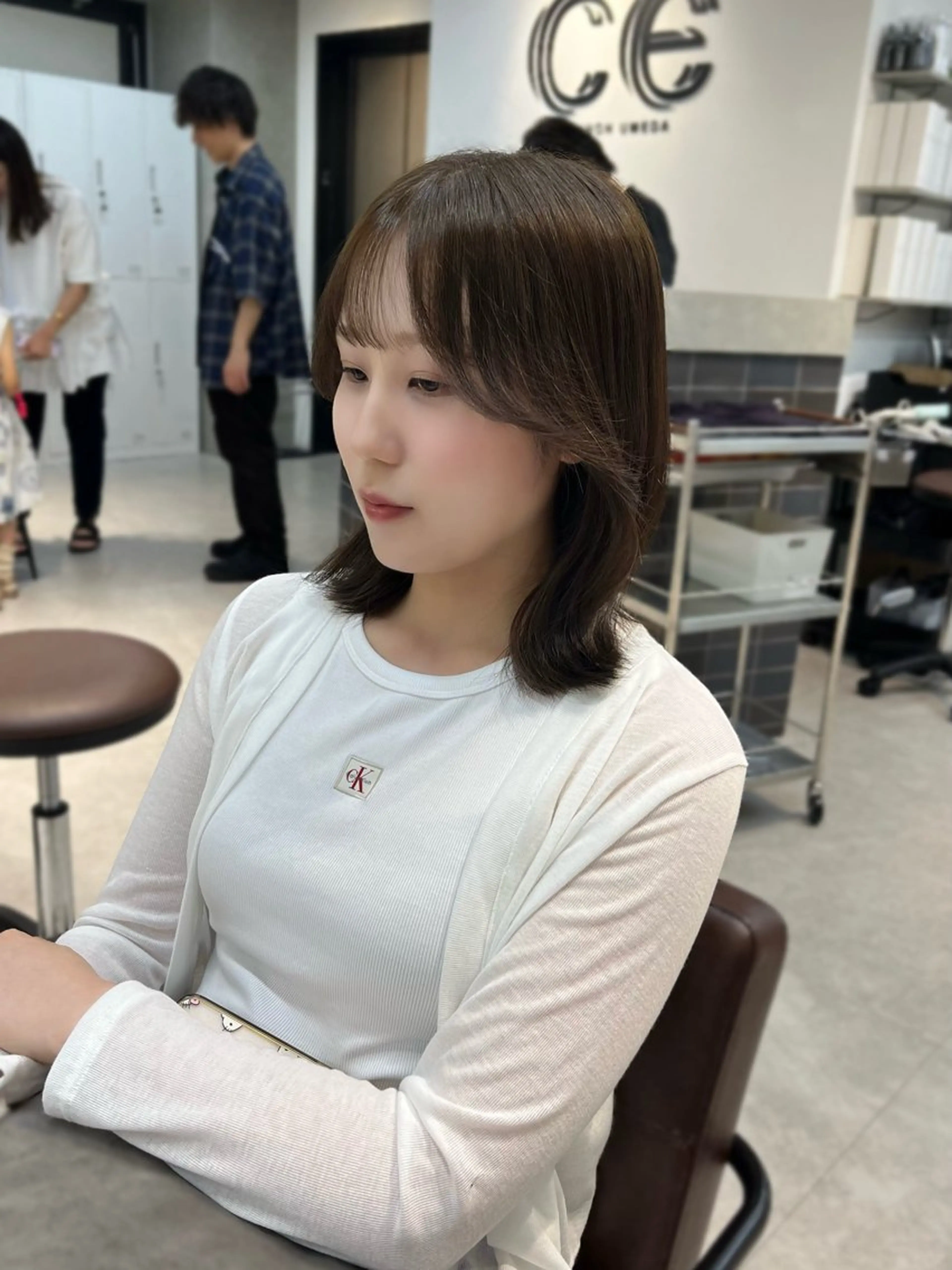 カラー ヘアアレンジ カット ヘアカラー 似合わせ顔まわり カット💛森尾真由美のヘアスタイル