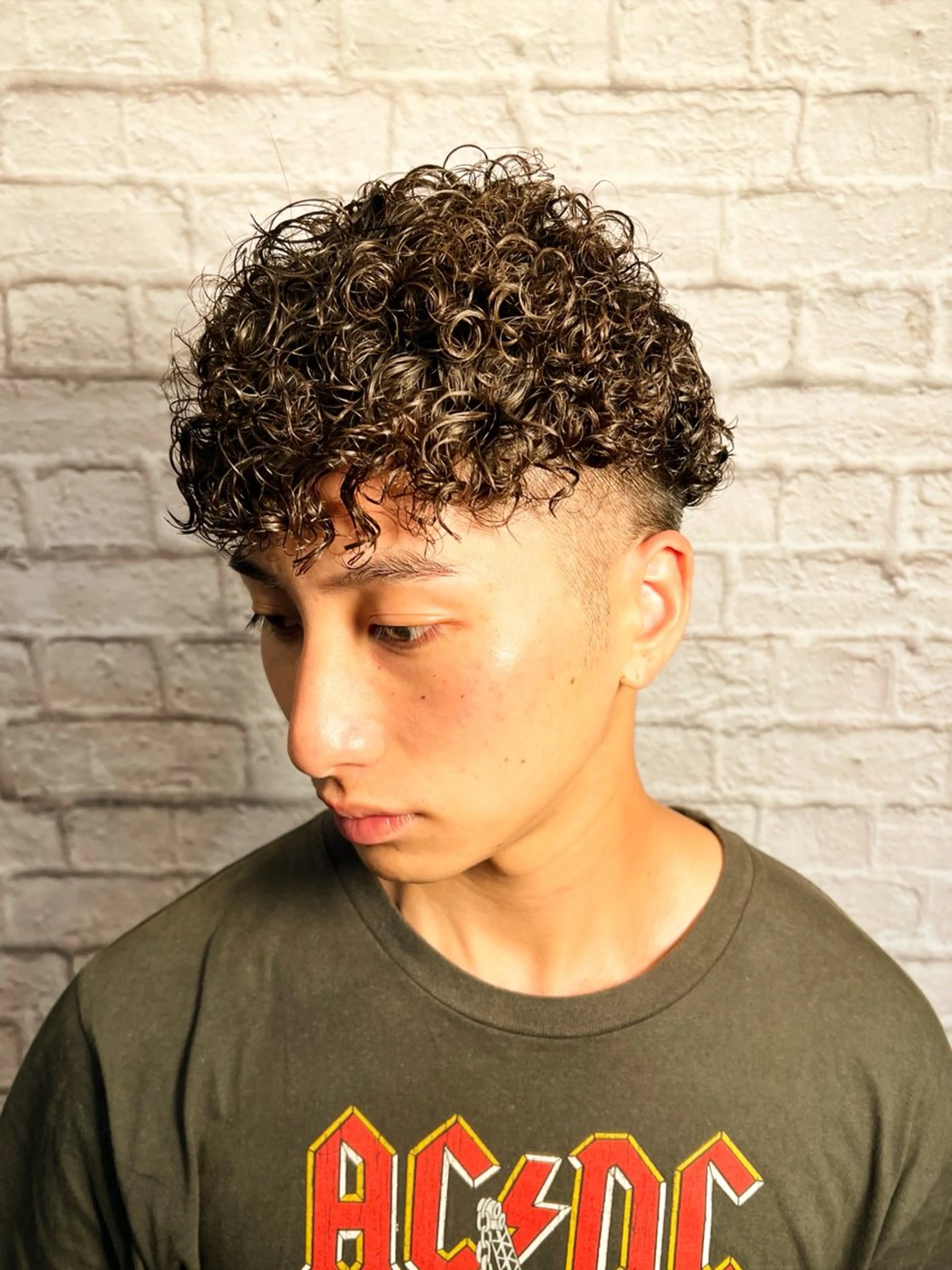 ショート カラー パーマ ヘアアレンジ メンズ カット パーマ メンズカット/パーマ 山崎航平💈のヘアスタイル