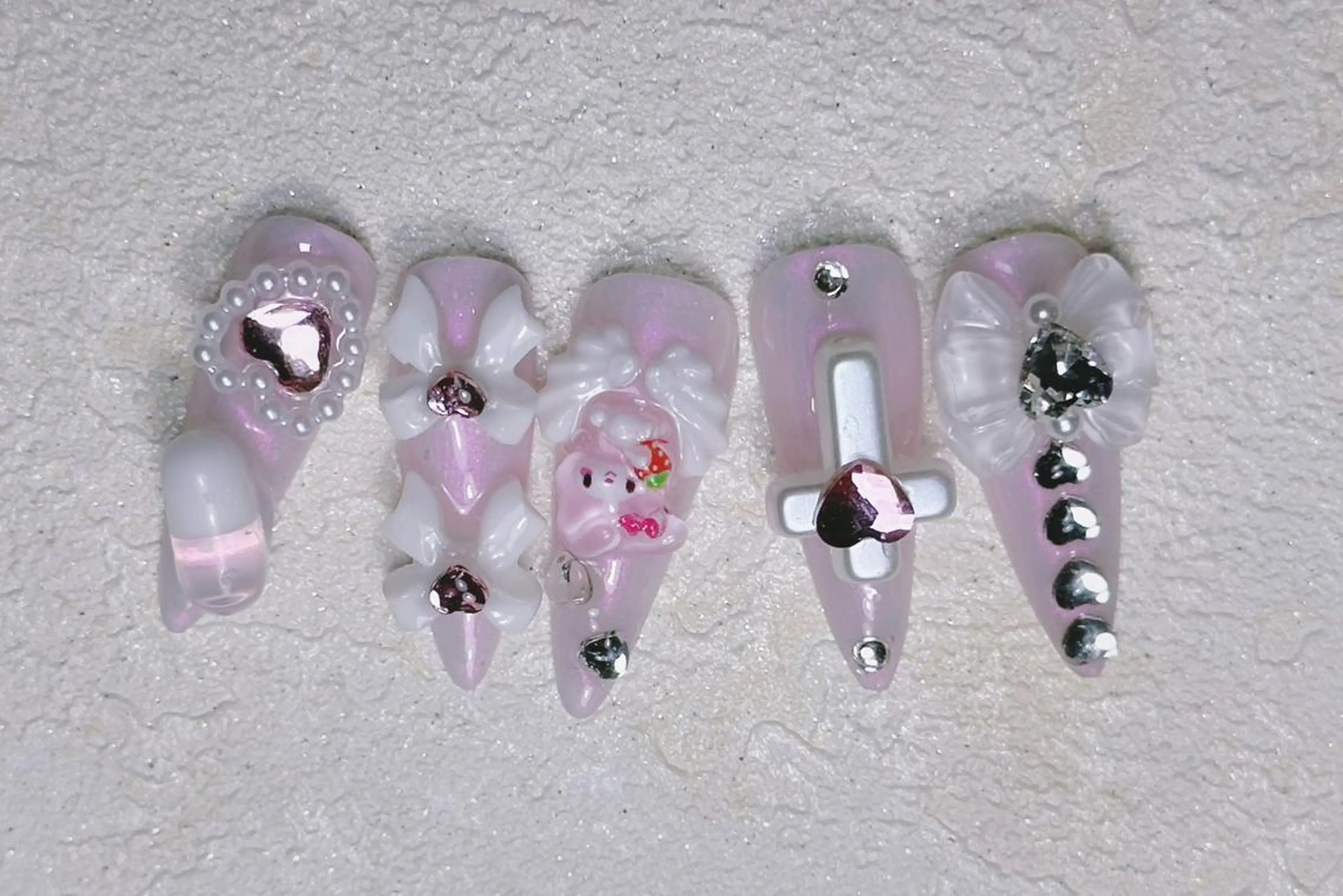 ネイル ロングネイル スカルプネイル ネイルチップ ワンホンネイル ハンドネイル MSSugar Nailのネイルデザイン