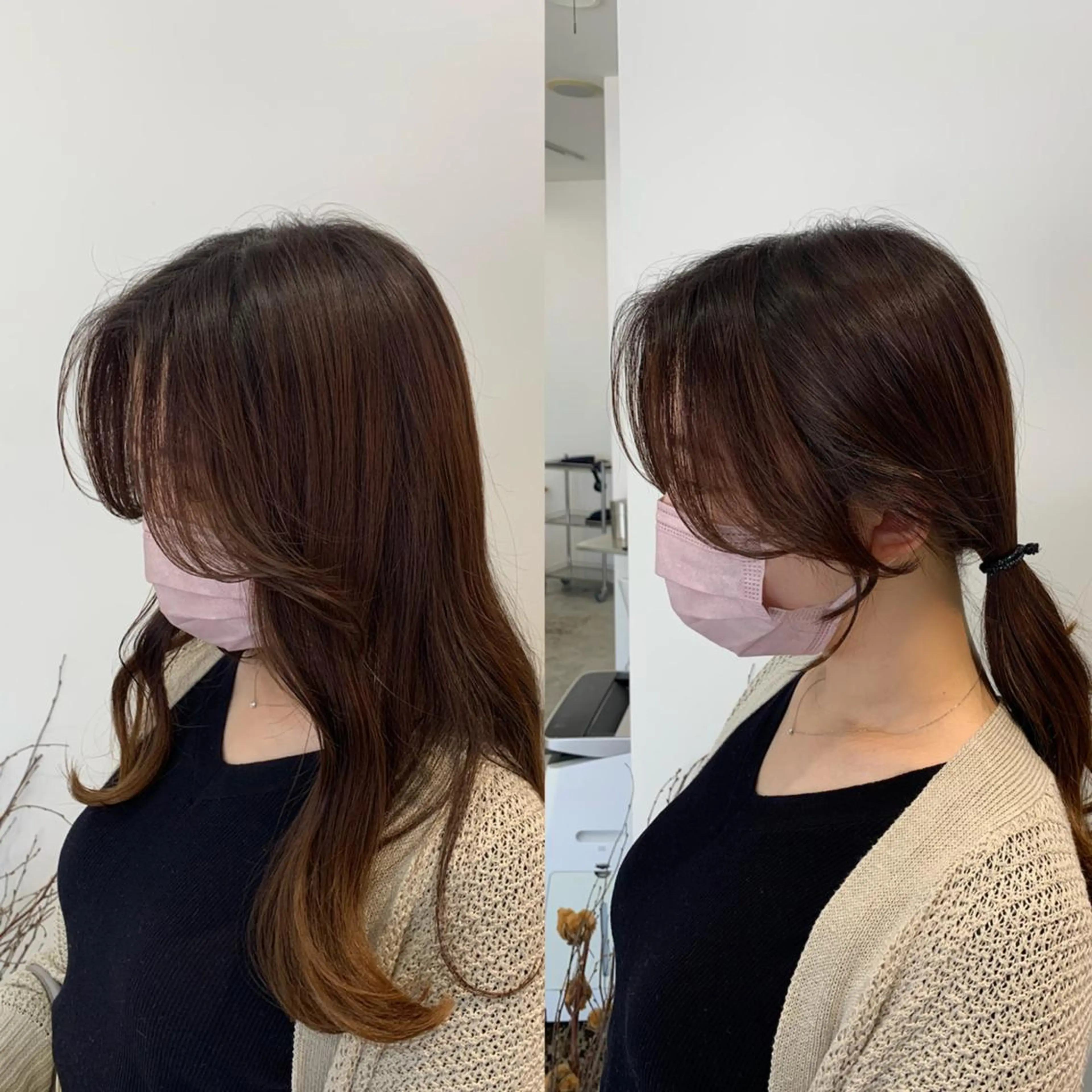 ロング 韓国風ヘア レイヤーカット カット Anela所属・山中 友詩のヘアスタイル