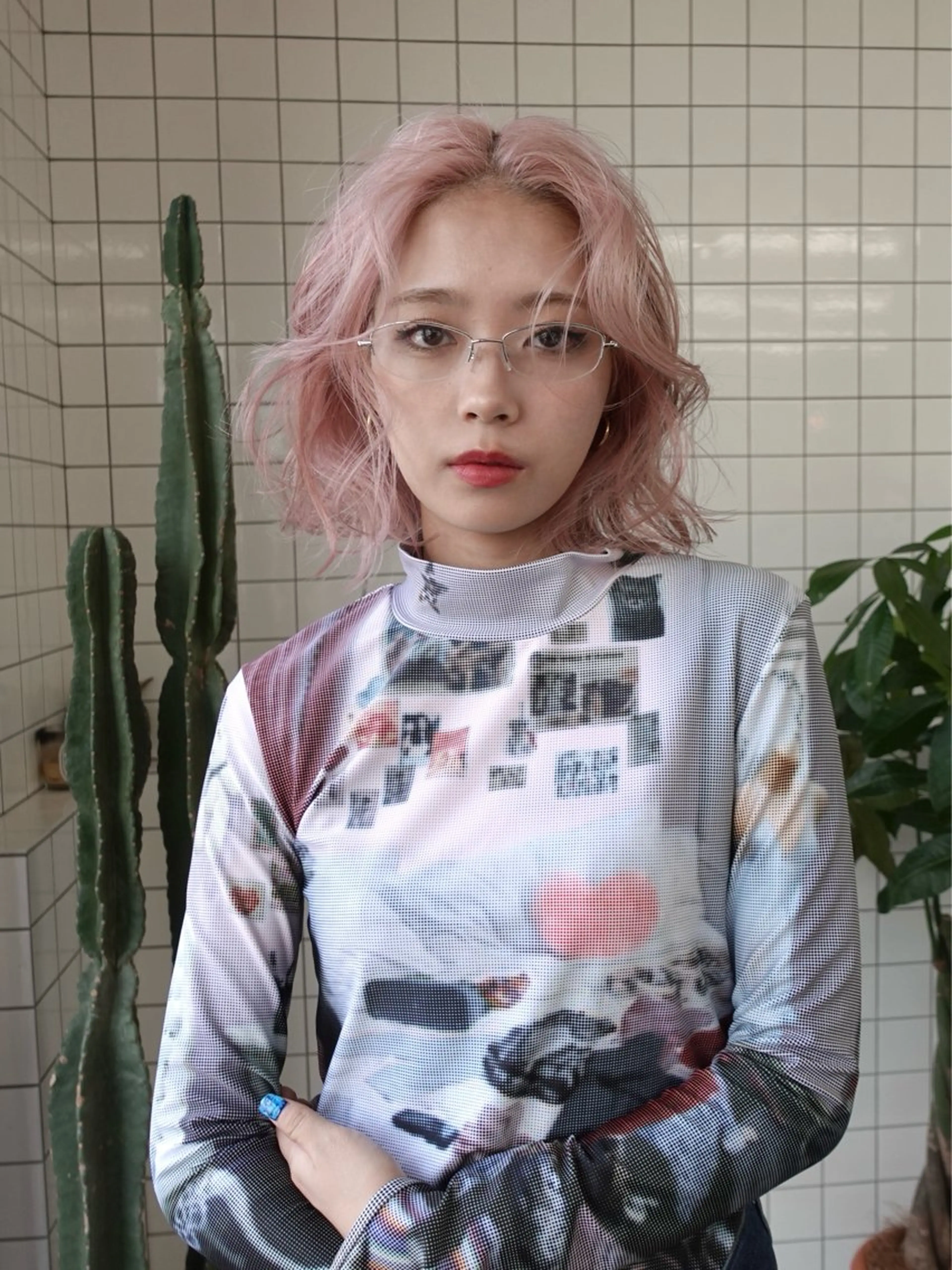 ミディアム カラー ショートボブ ミディアムパーマ ブリーチ ケアブリーチ ダブルカラー ヘアカラー トリートメント レイヤー専門家 ダブルカラー修のヘアスタイル