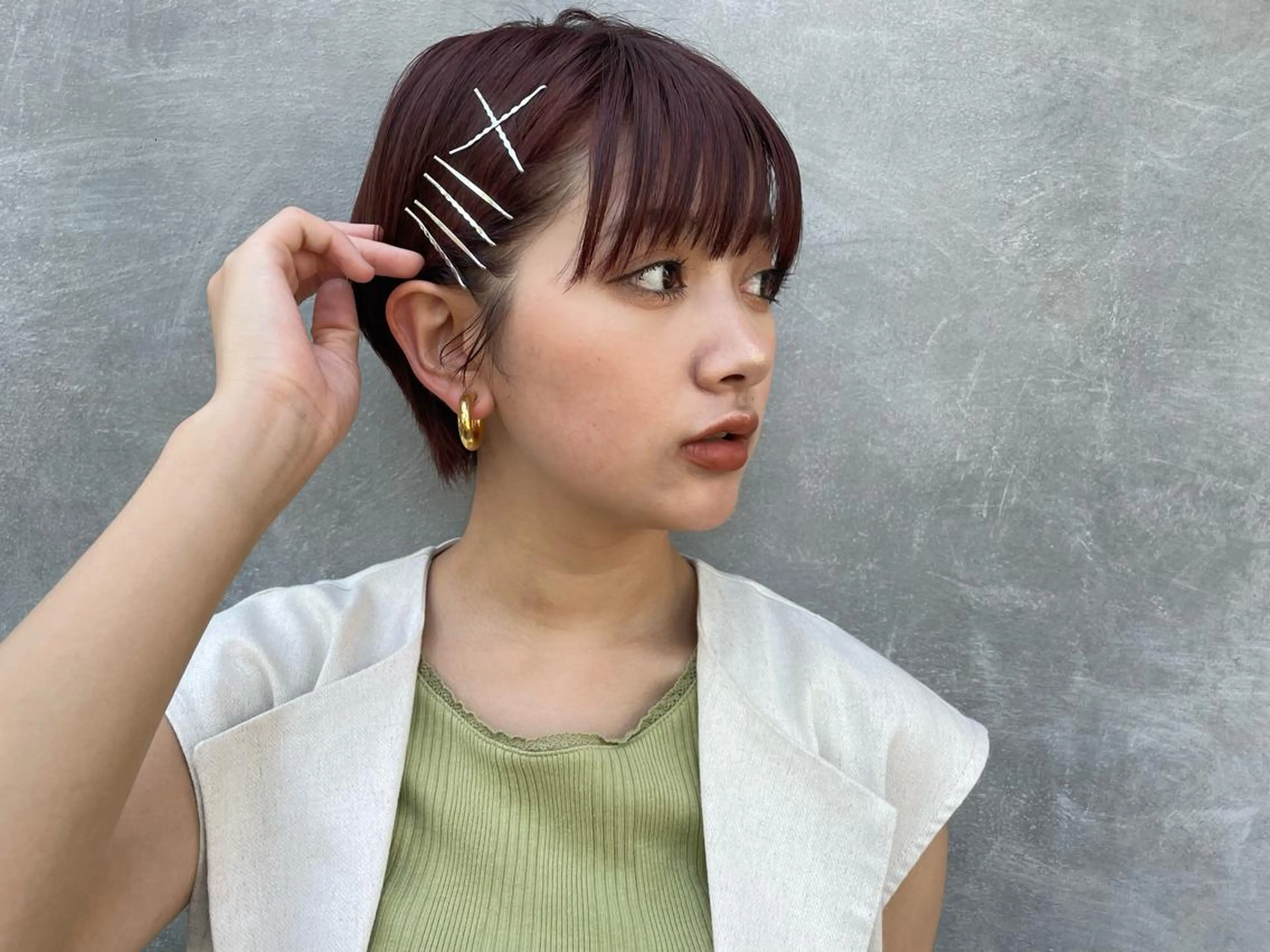 ショート ヘアアレンジ 青田 明日海のヘアスタイル