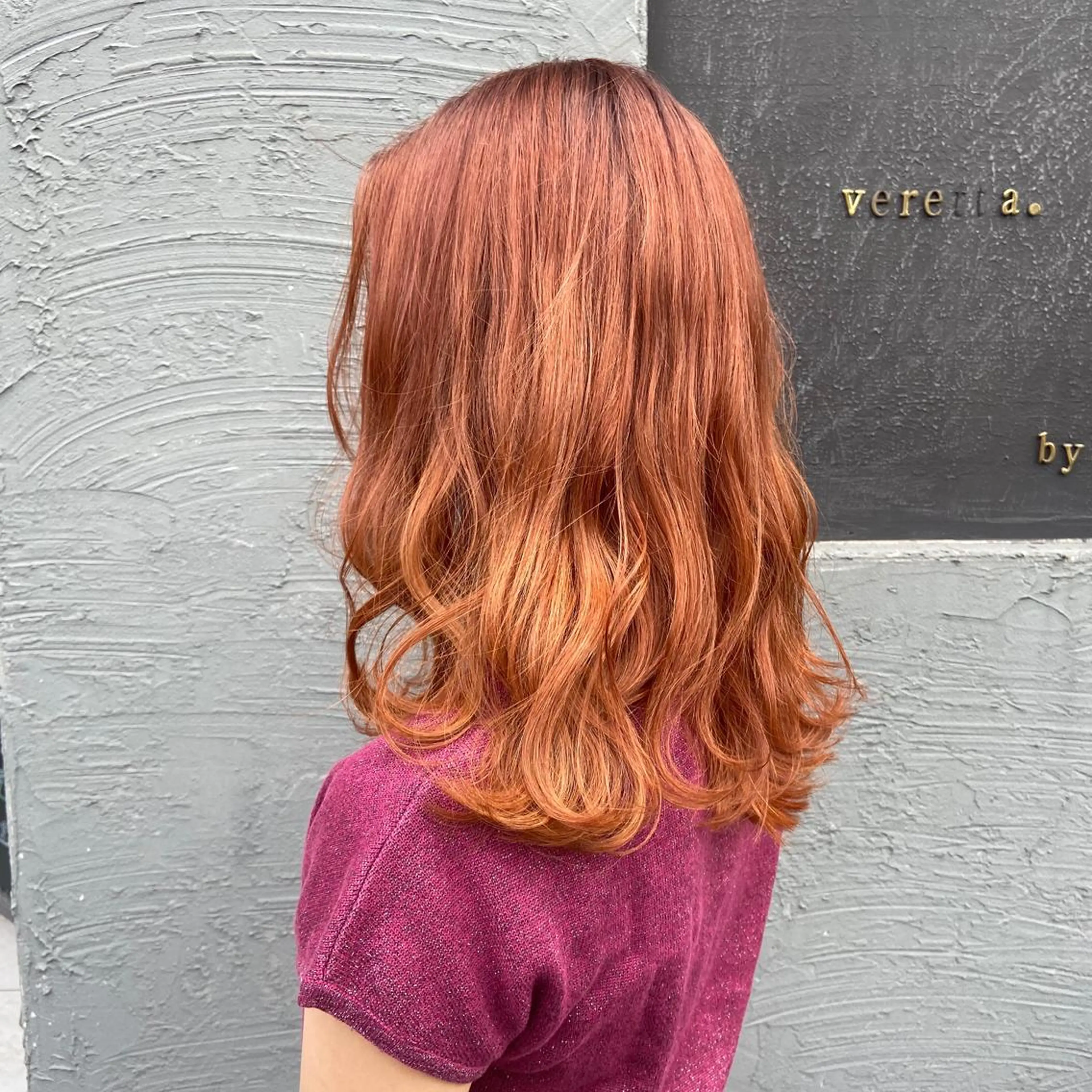 セミロング カラー ヘアカラー 馬場 瑞穂のヘアスタイル