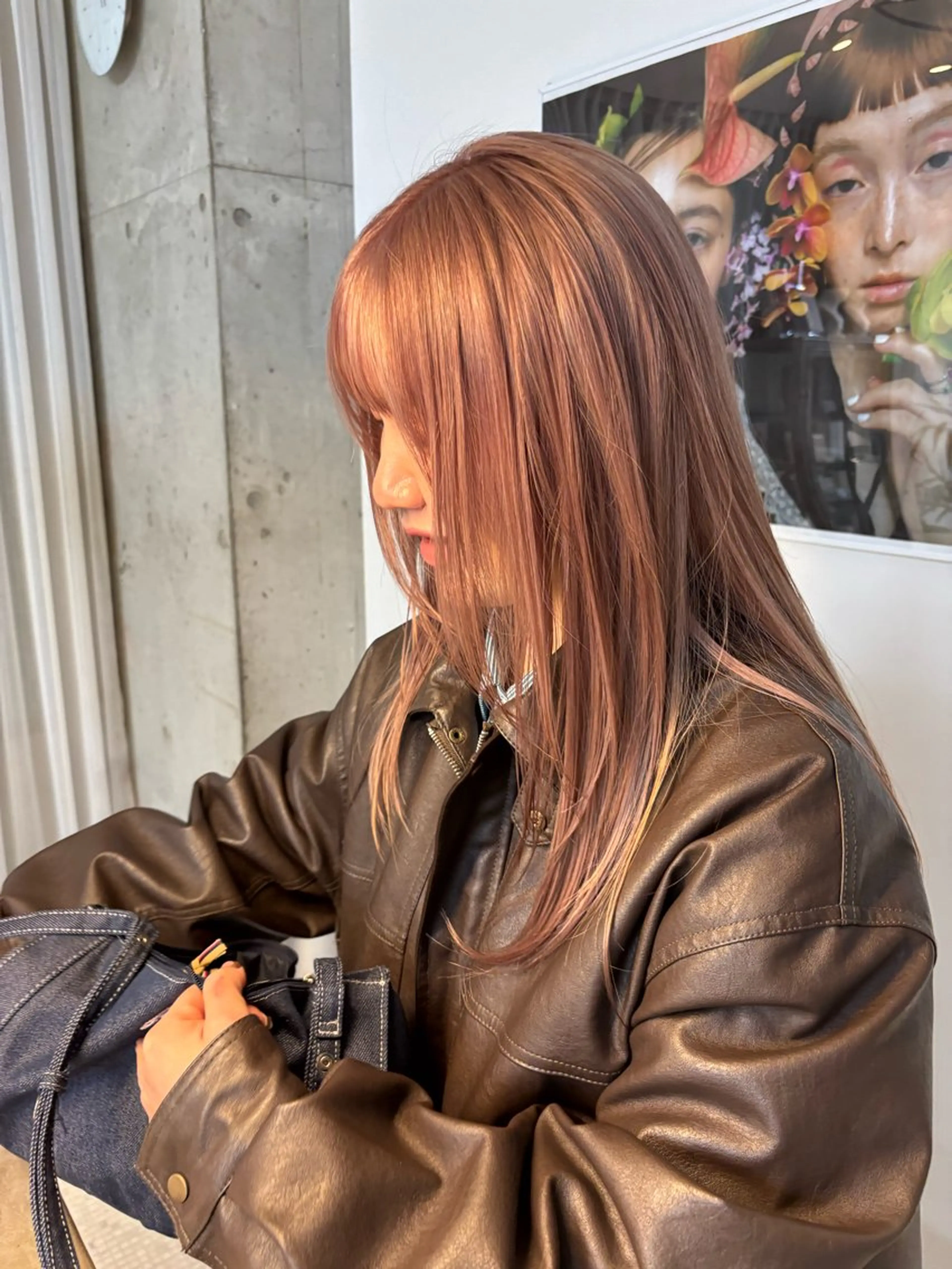 カラー ベージュカラー ピンクカラー ピンクベージュ ＆style所属・rikuto カット/パーマのヘアスタイル