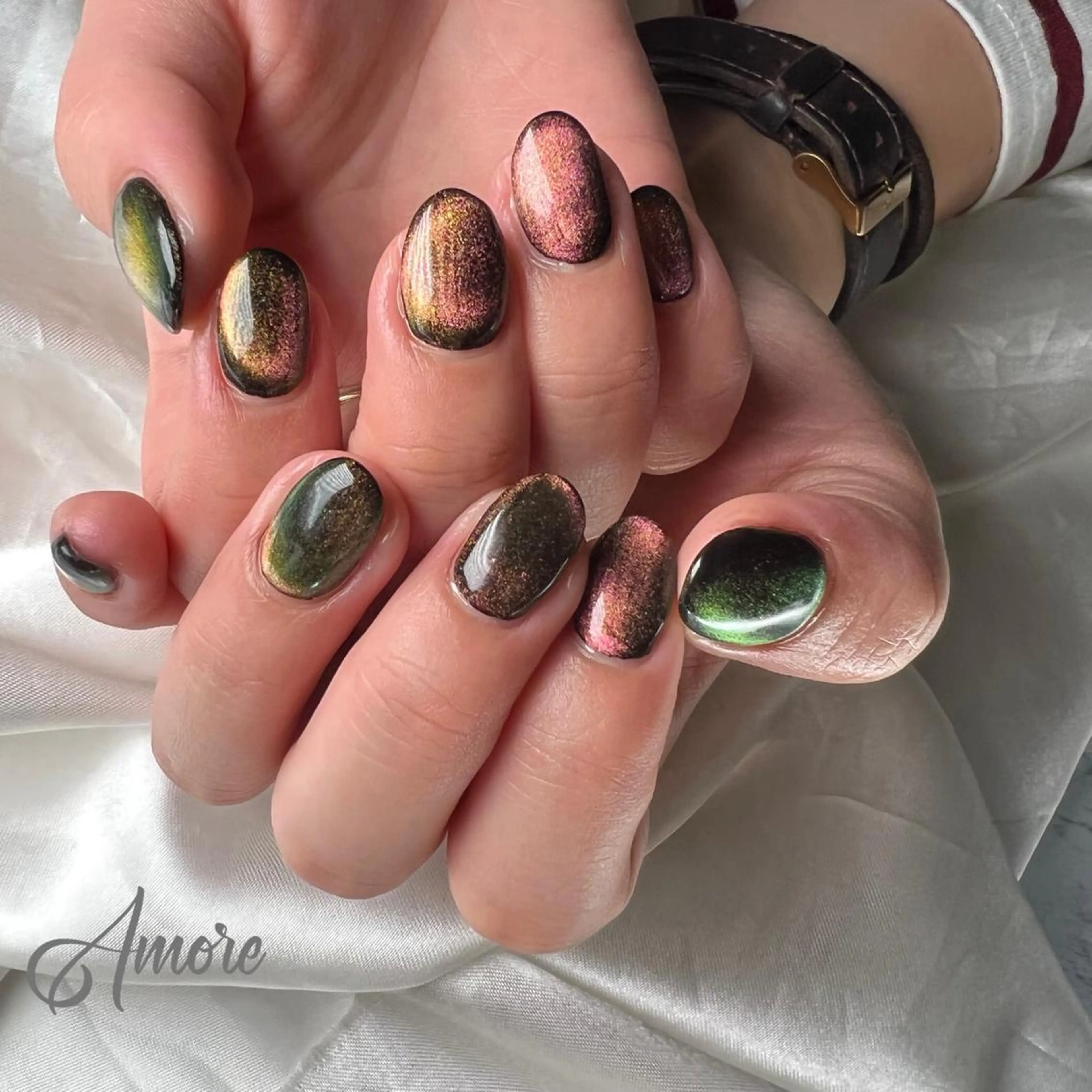 ネイル ジェルネイル 氷ネイル・うるうるネイル マグネットネイル ミラーネイル ニュアンスネイル You kyehwaのネイルデザイン